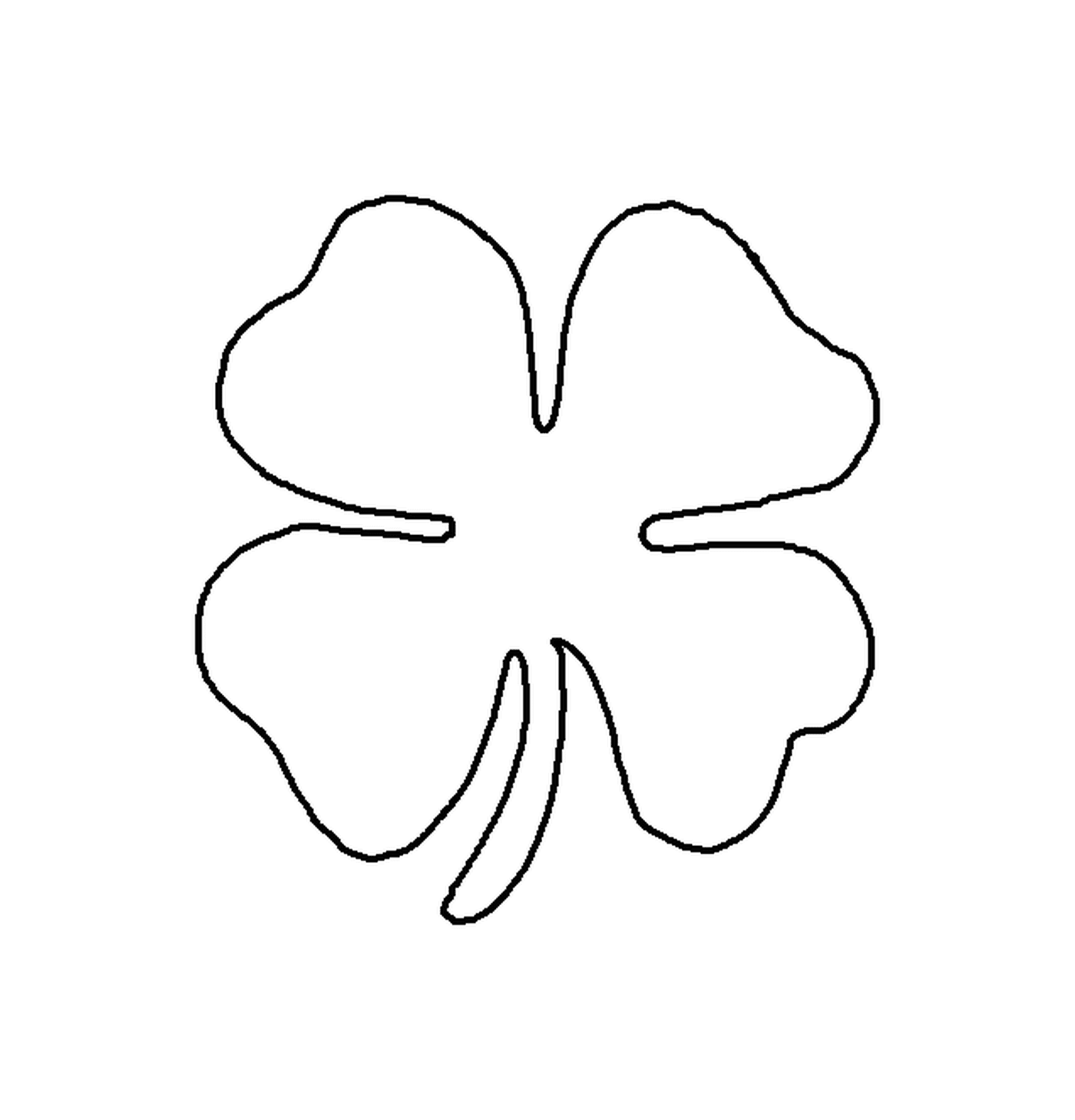 coloriage Shamrock symbol of ireland saint patricks day
