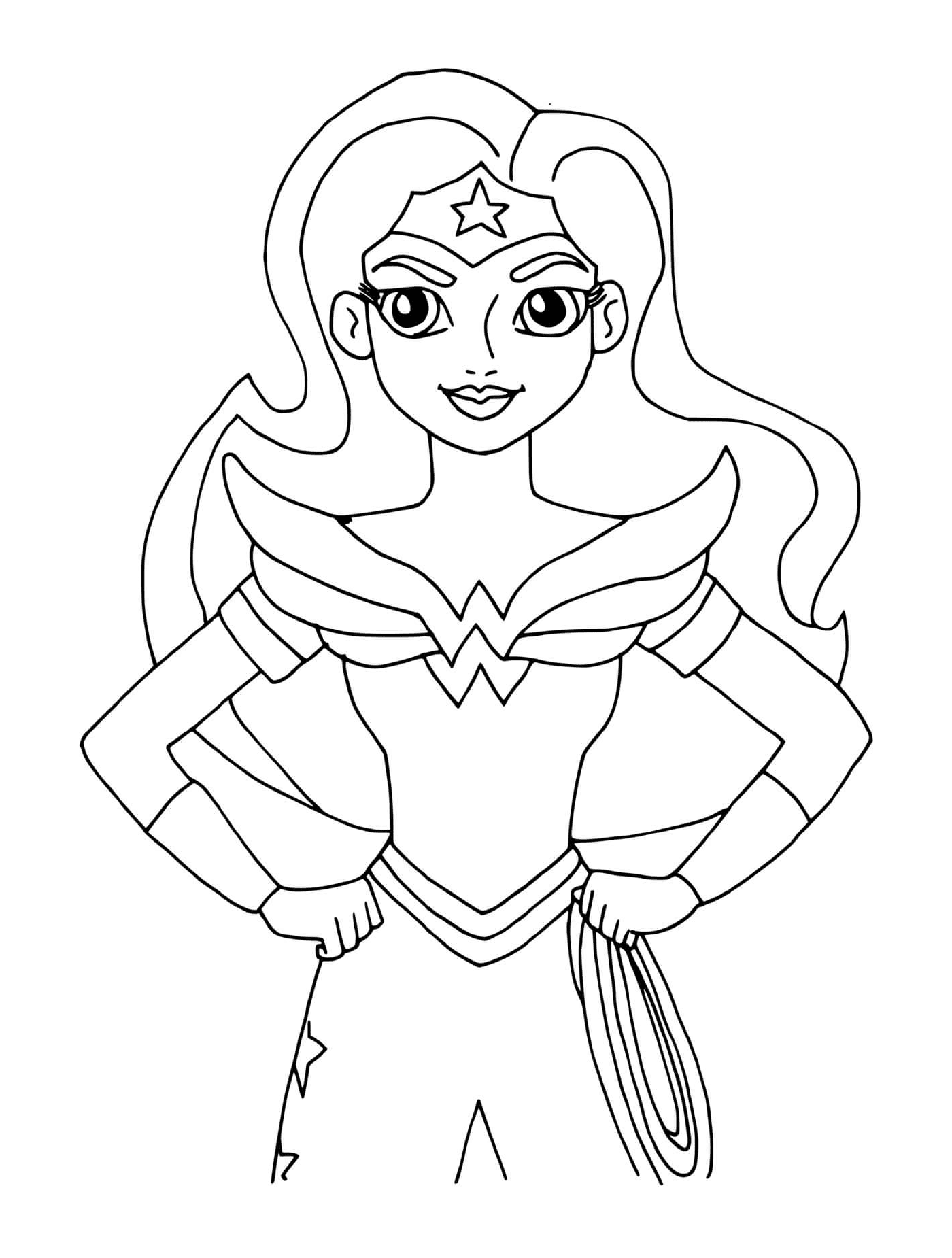 coloriage Super heroine wonder woman