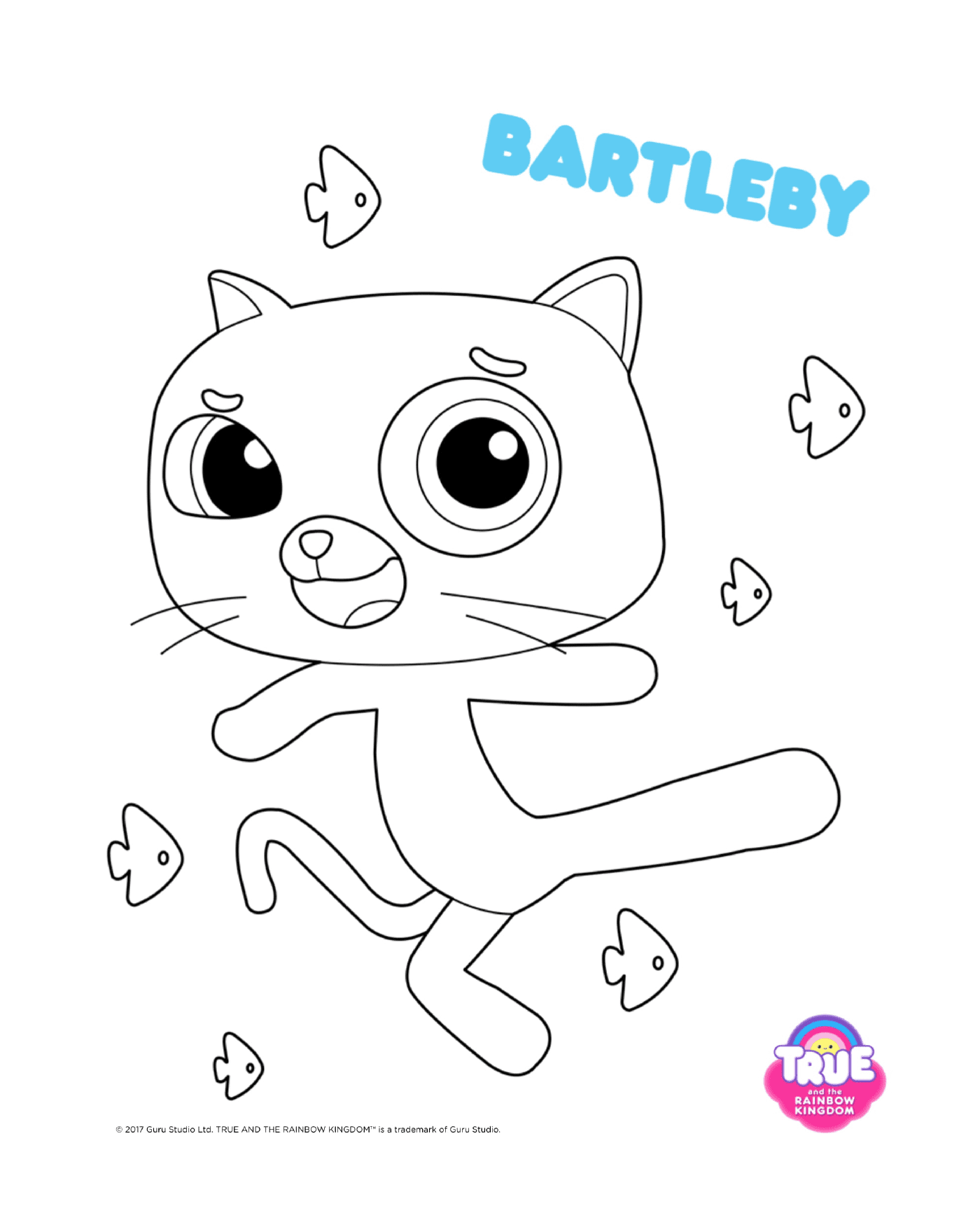 coloriage Bartleby 1 true and the rainbow kingdom
