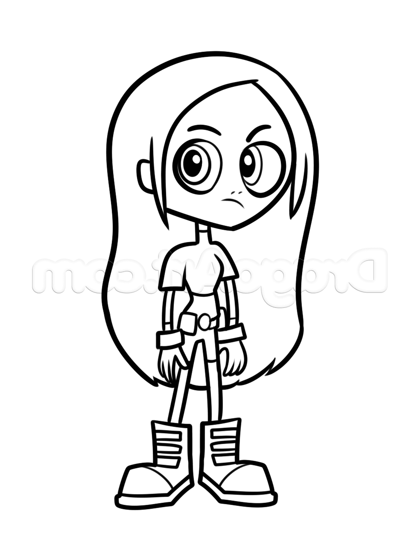 coloriage terra from teen titans go