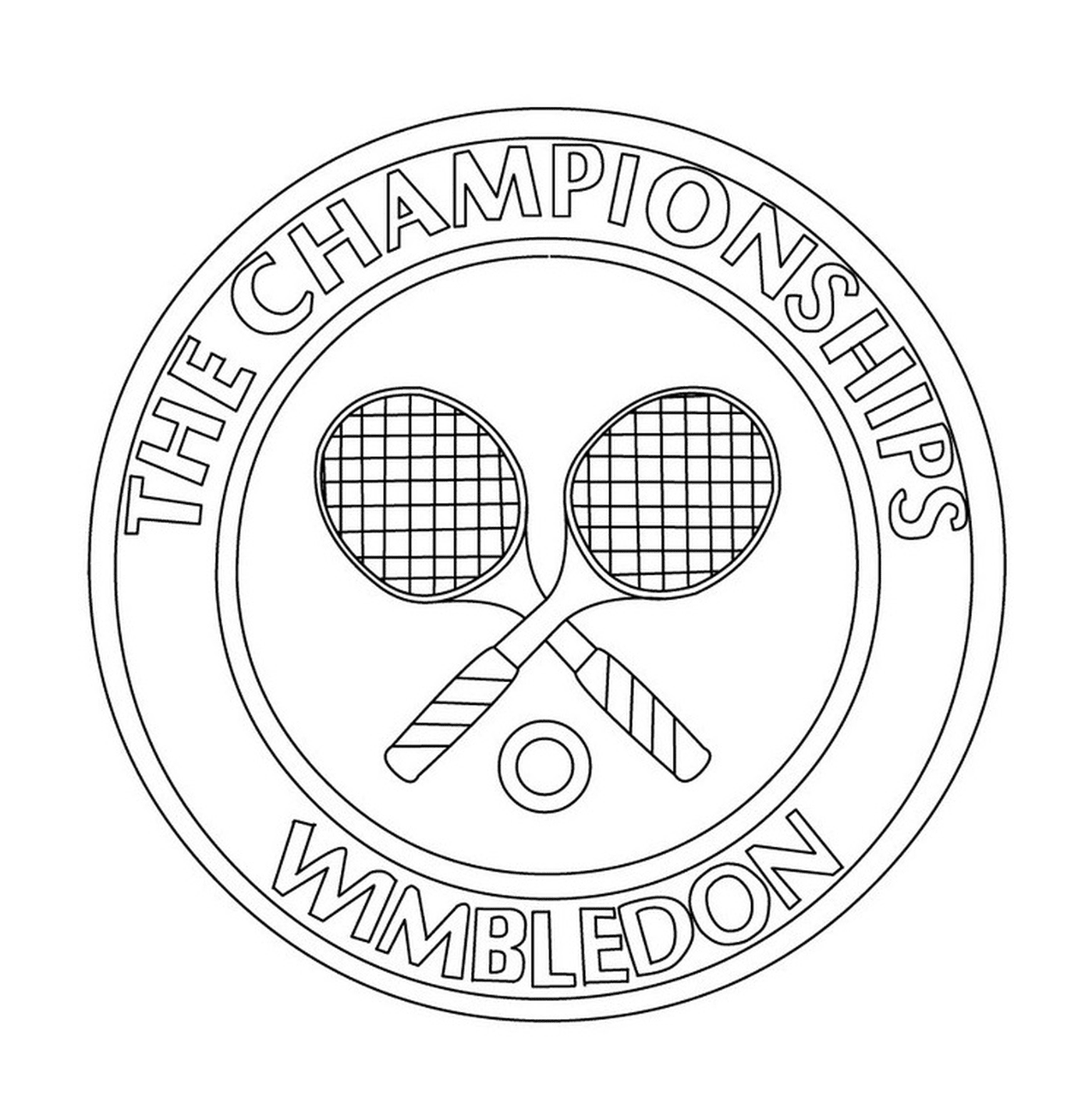 coloriage tennis the championships wmbledon