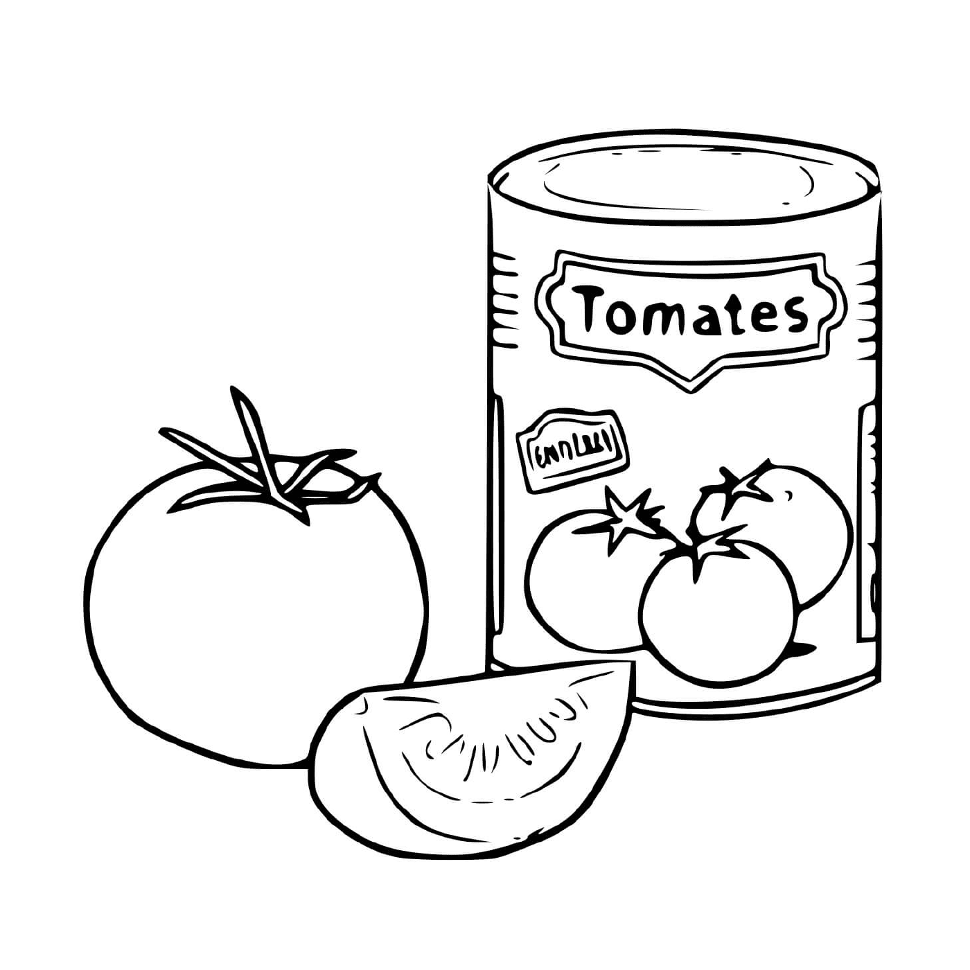 coloriage canne de tomate broye