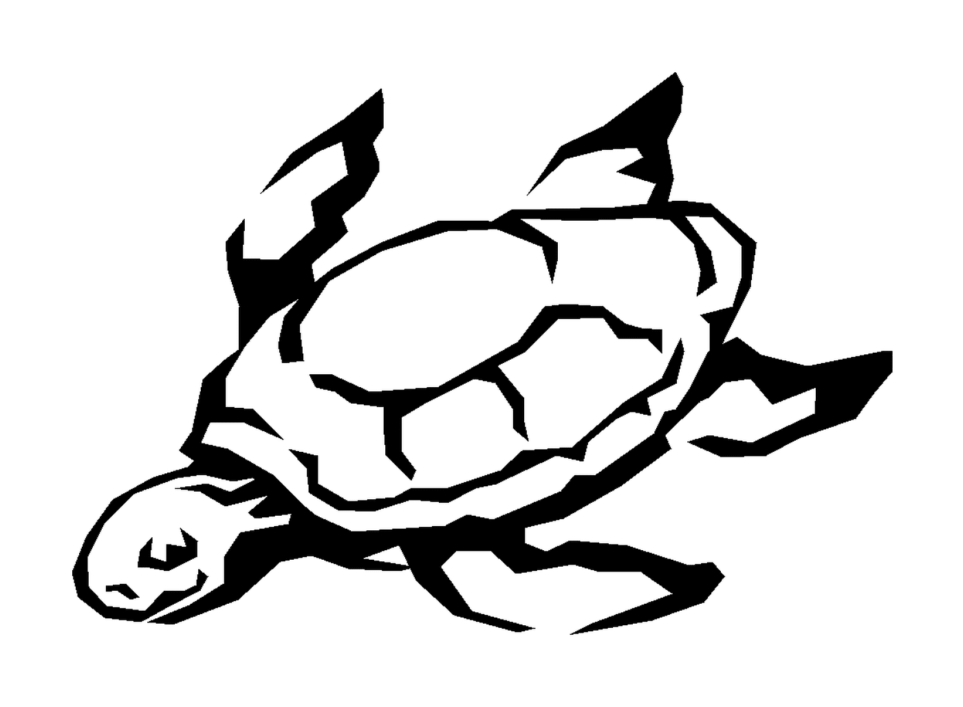 coloriage tortue marine 2