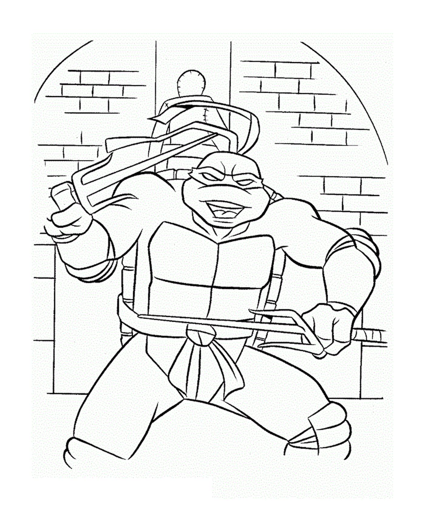 coloriage tortue ninja 46