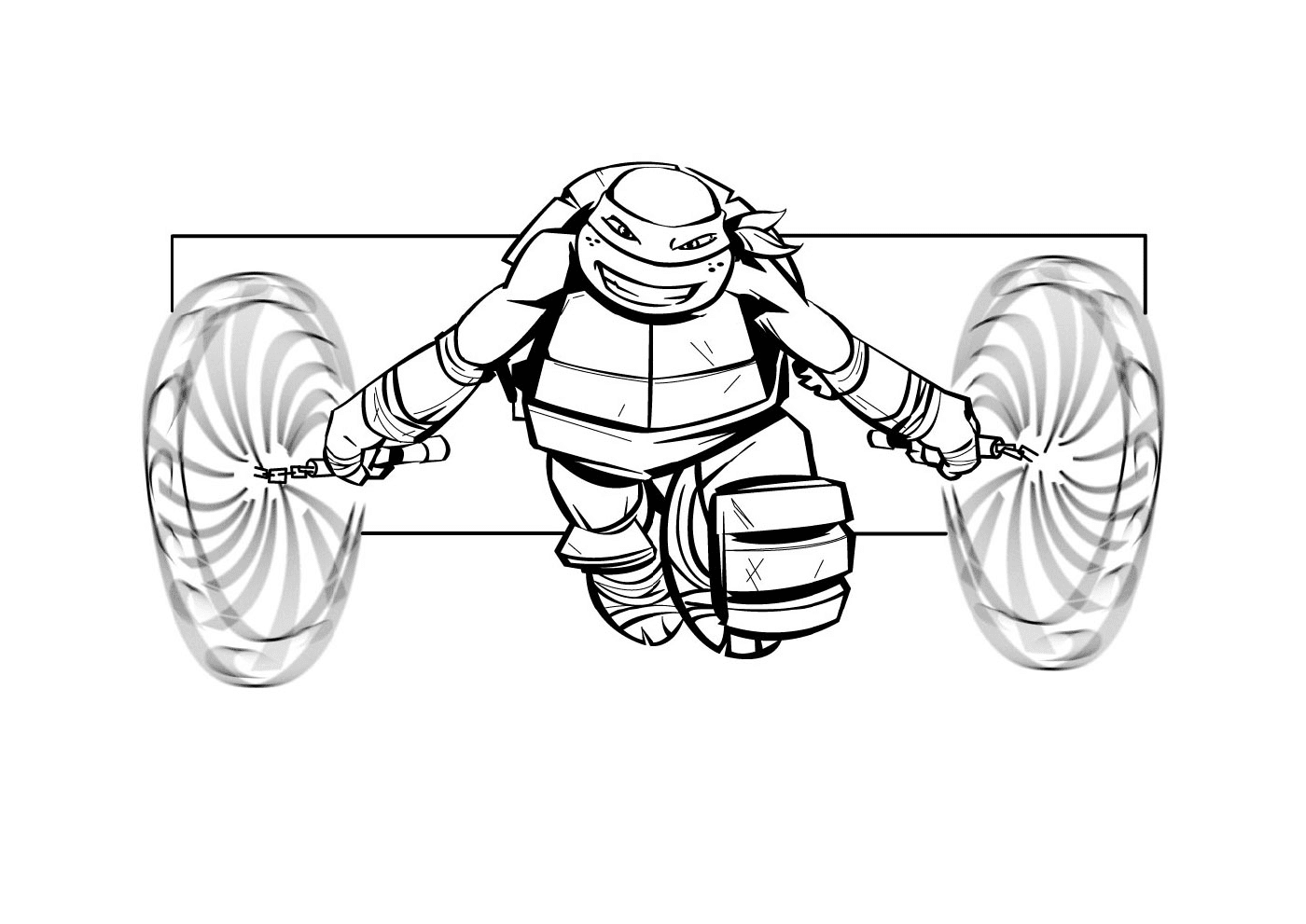 coloriage tortue ninja 9