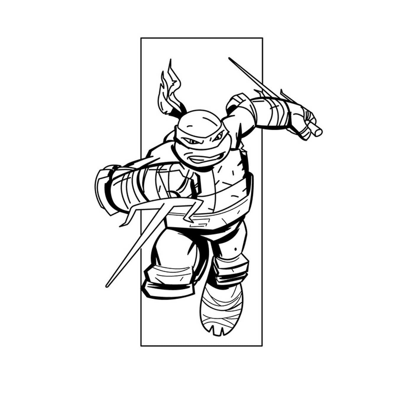 coloriage tortue ninja 17