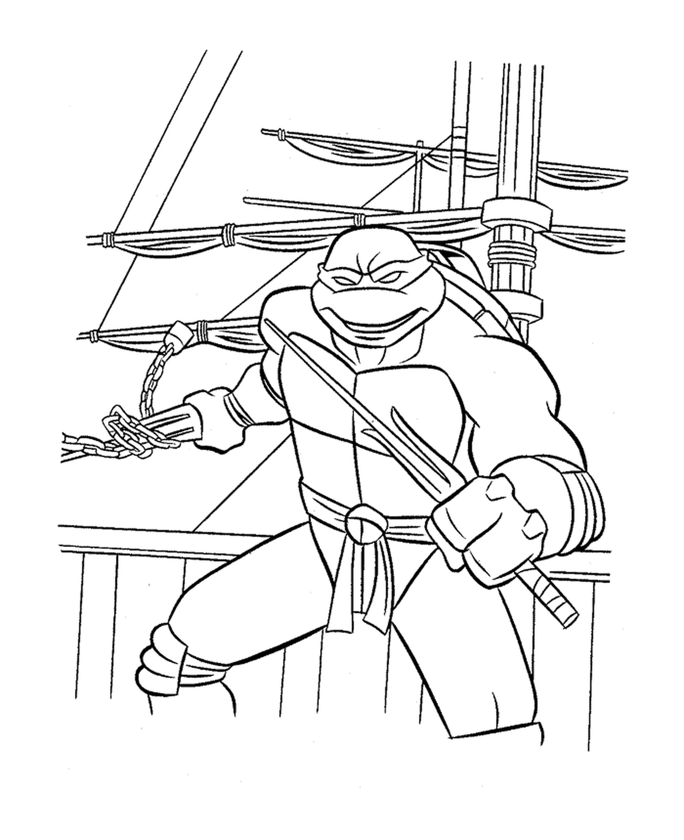 coloriage tortue ninja 116