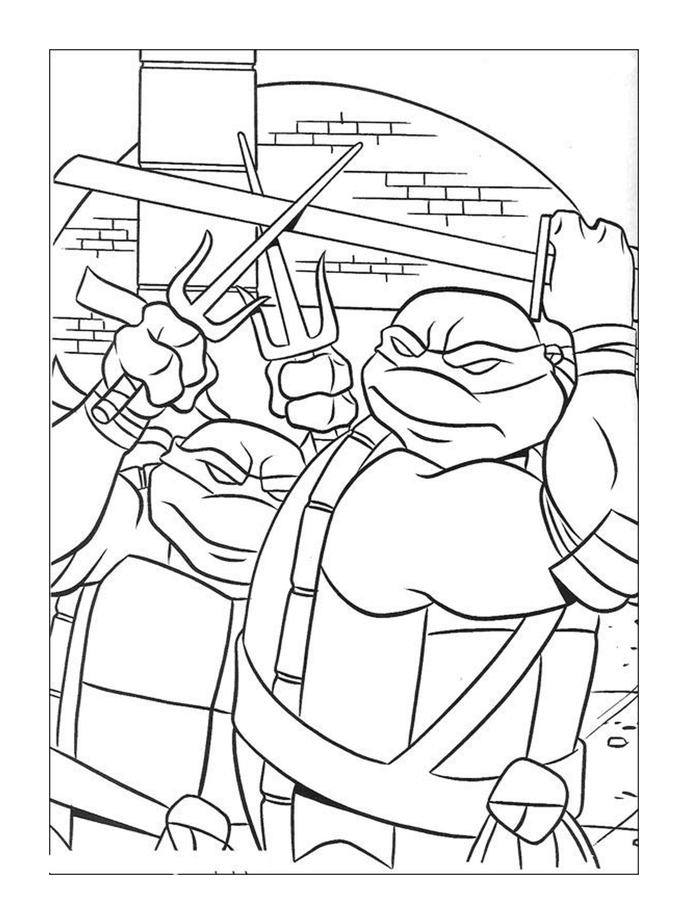 coloriage tortue ninja 44