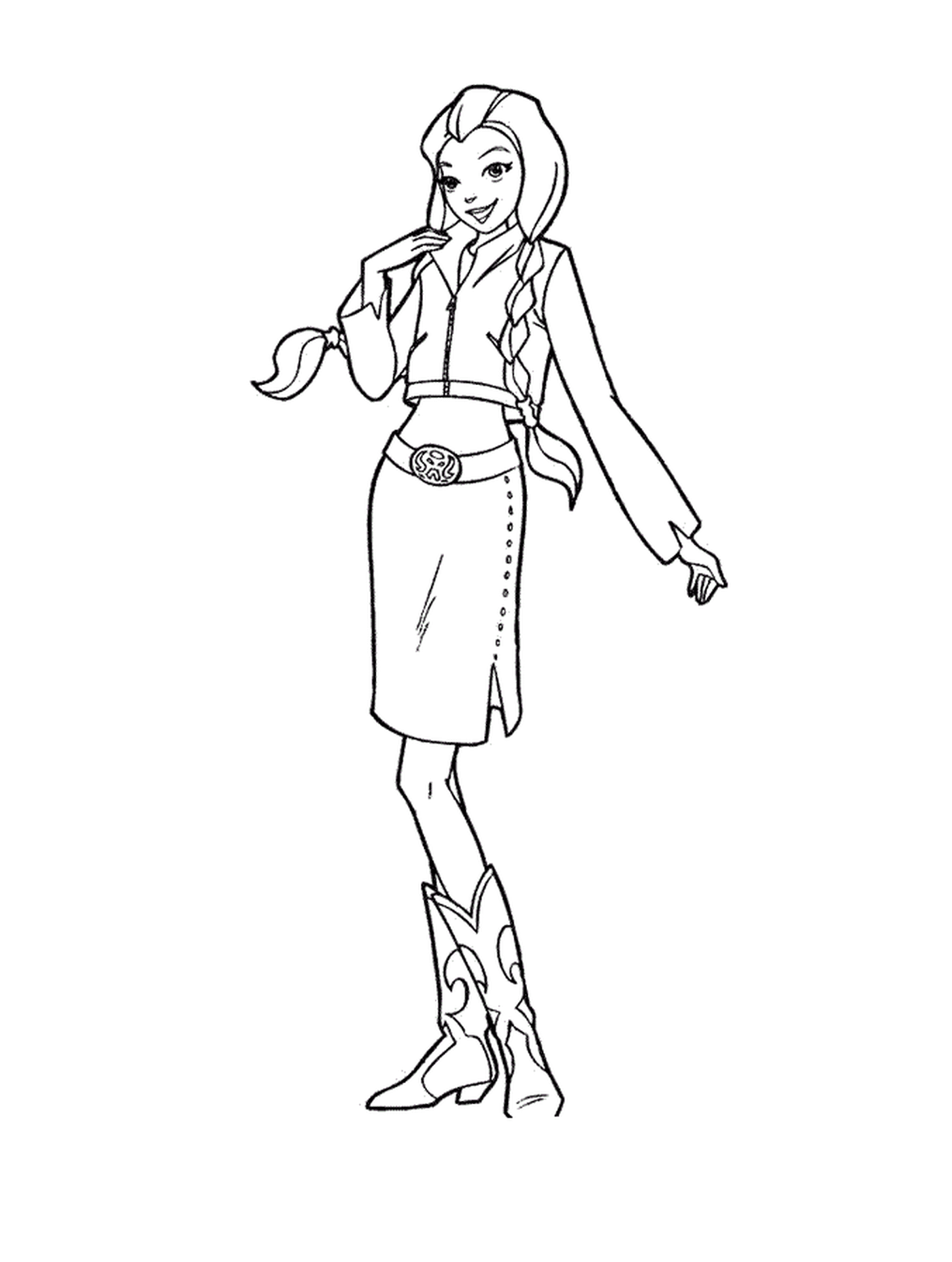 coloriage Cute Sam totally spies
