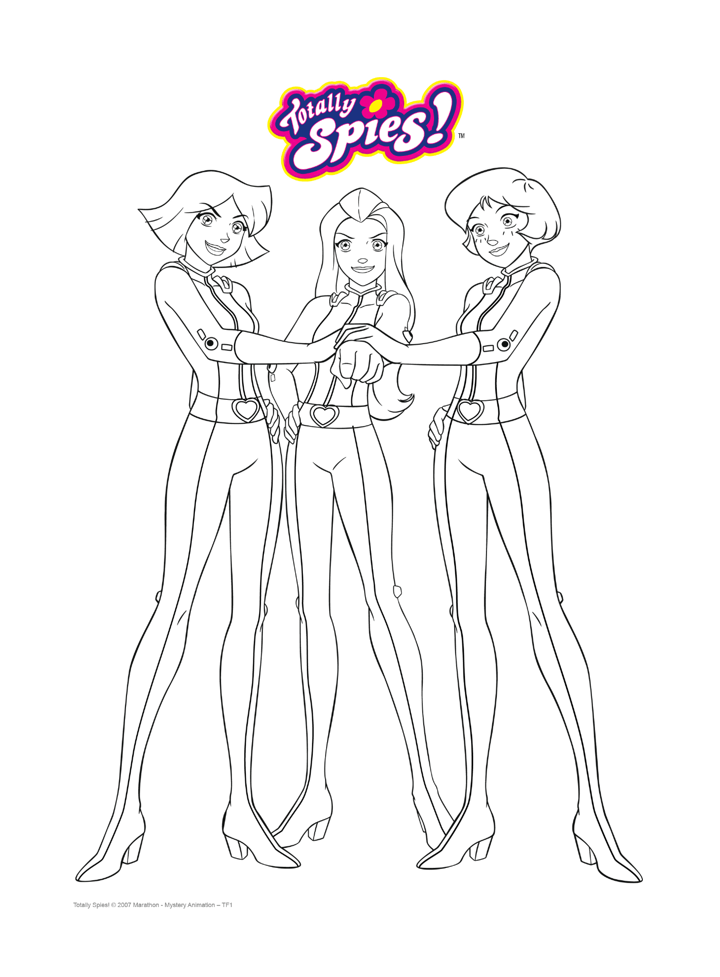 coloriage le trio infernal totally spies