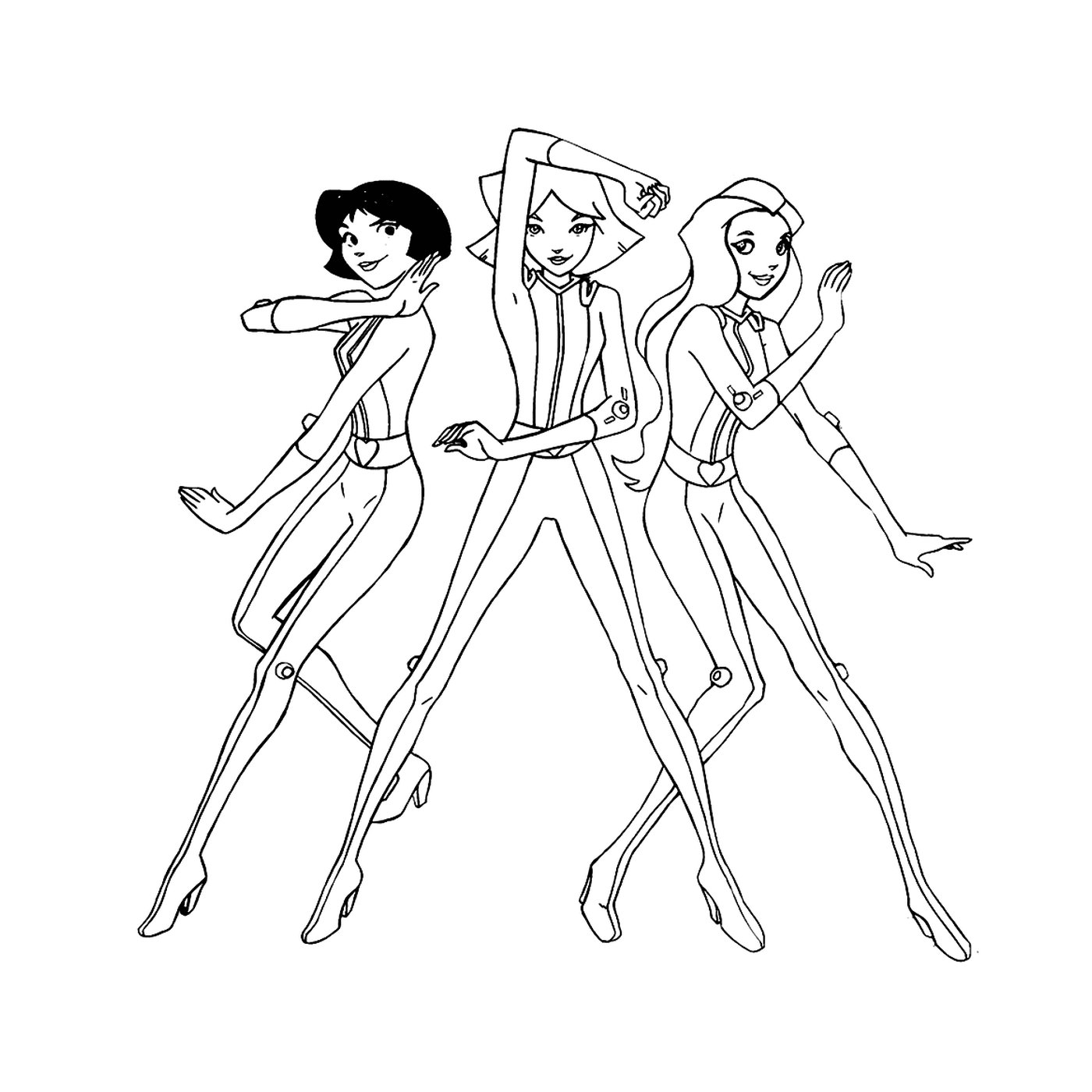 coloriage totally spies a colorier