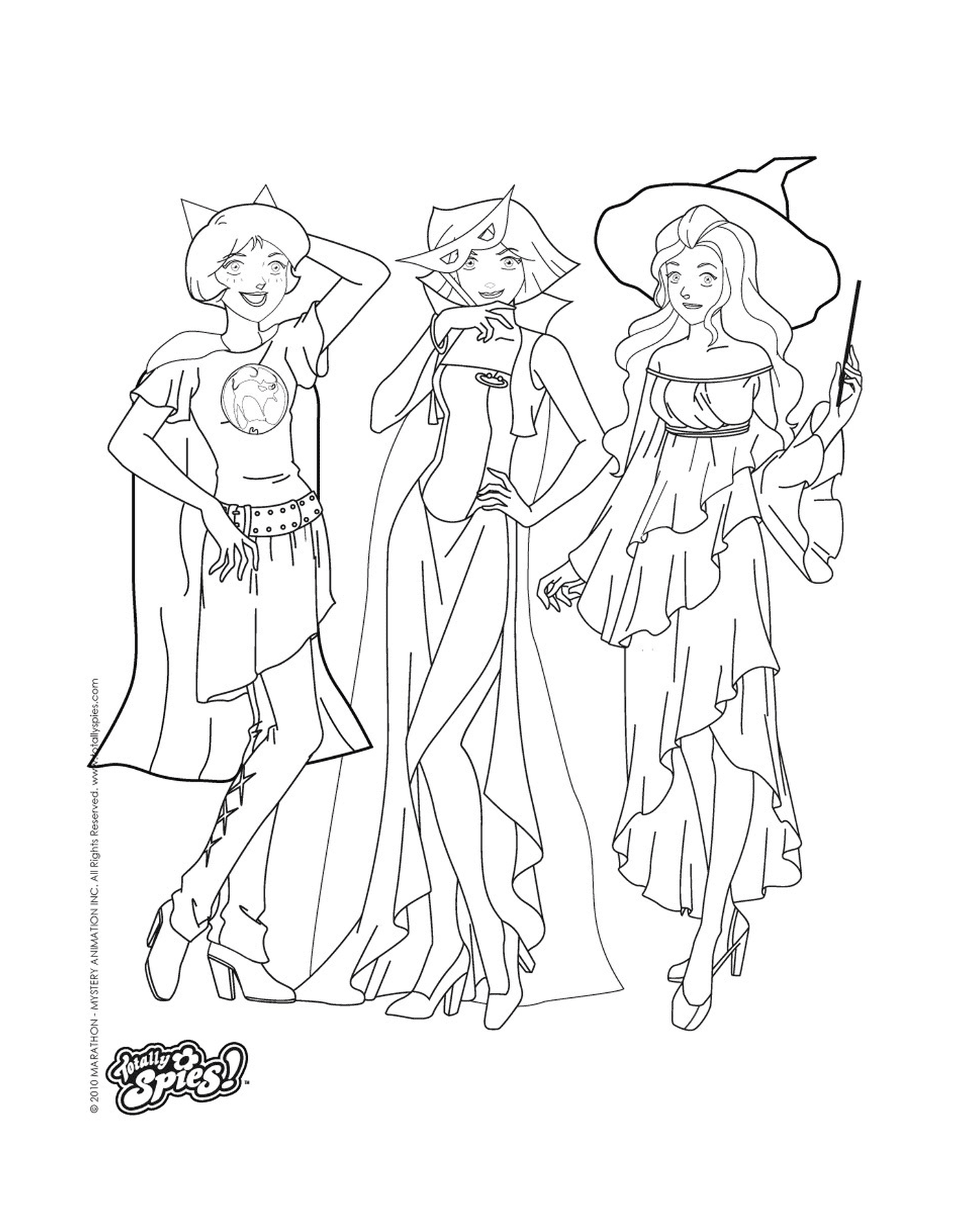 coloriage totally spies halloween