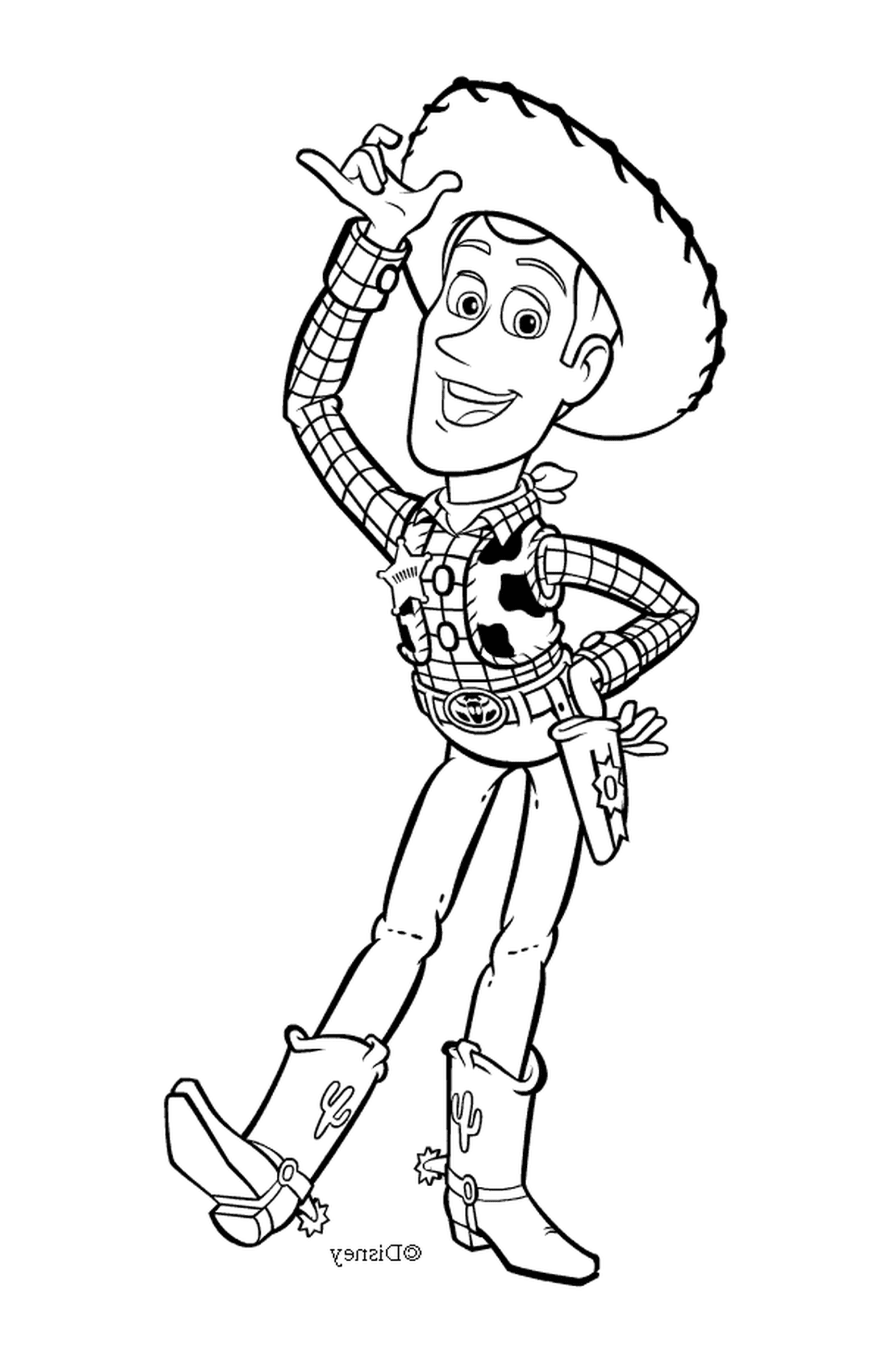 coloriage Woody le Sheriff