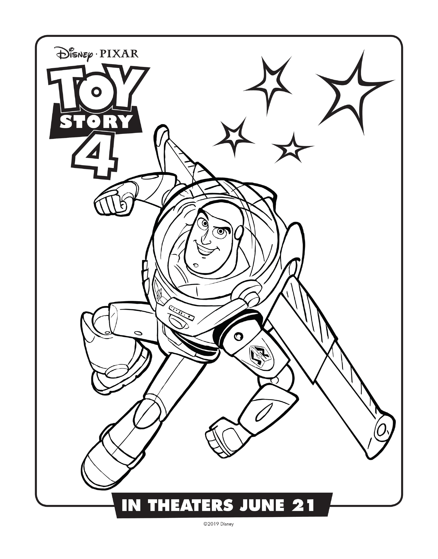 coloriage Toy Story 4 Buzz Lightyear