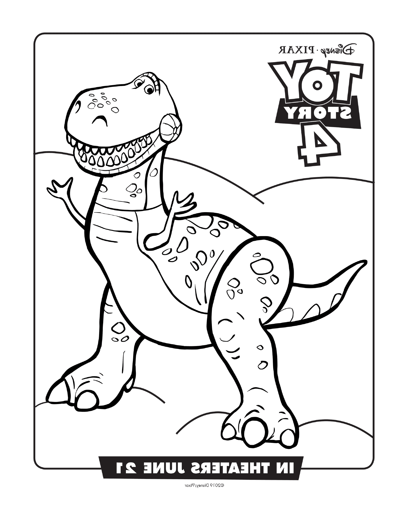 coloriage Toy Story 4 Rex