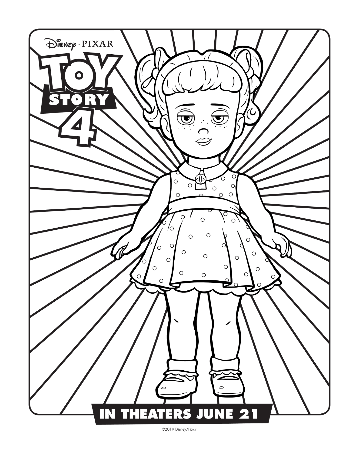 coloriage Toy Story 4 Gabby Gabby