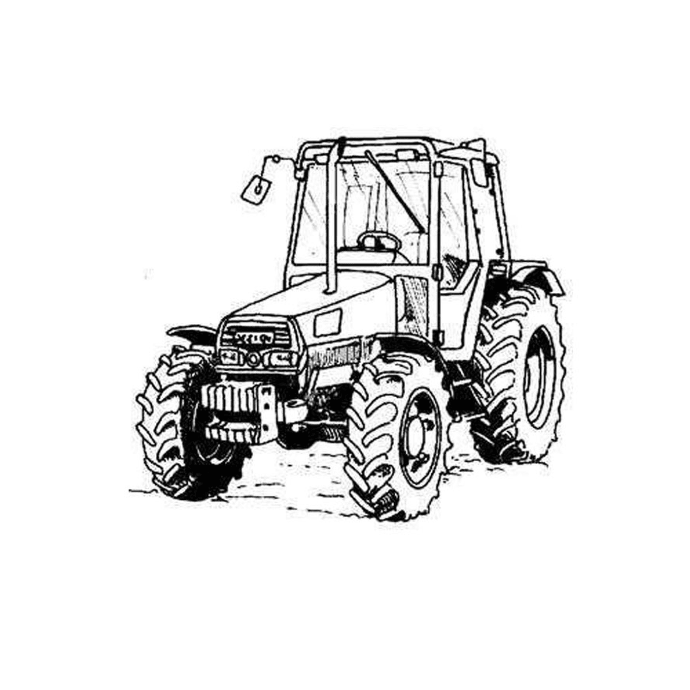 coloriage tracteur 69