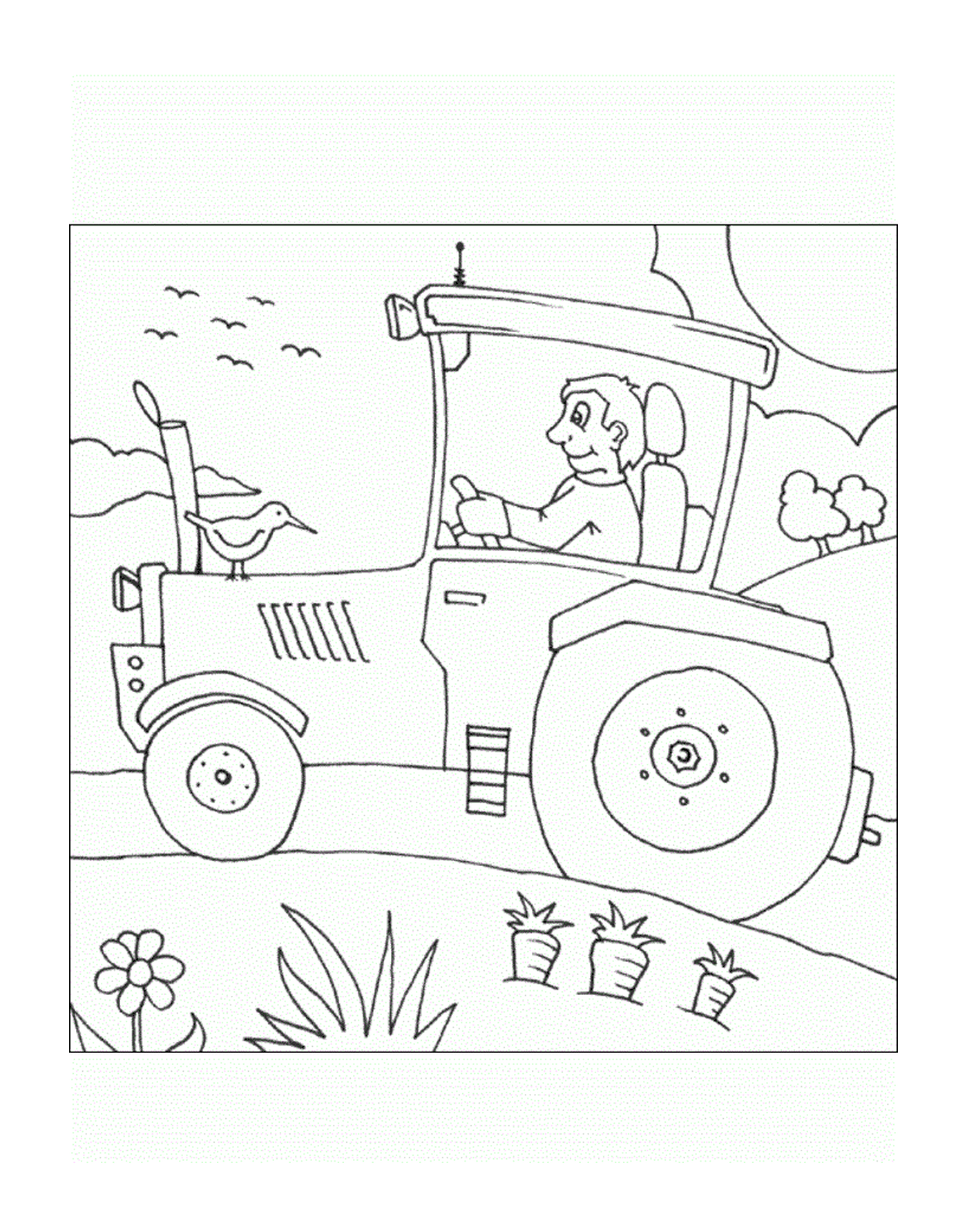 coloriage tracteur 48