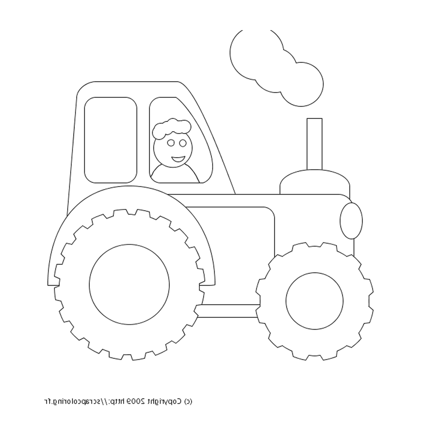 coloriage tracteur 61
