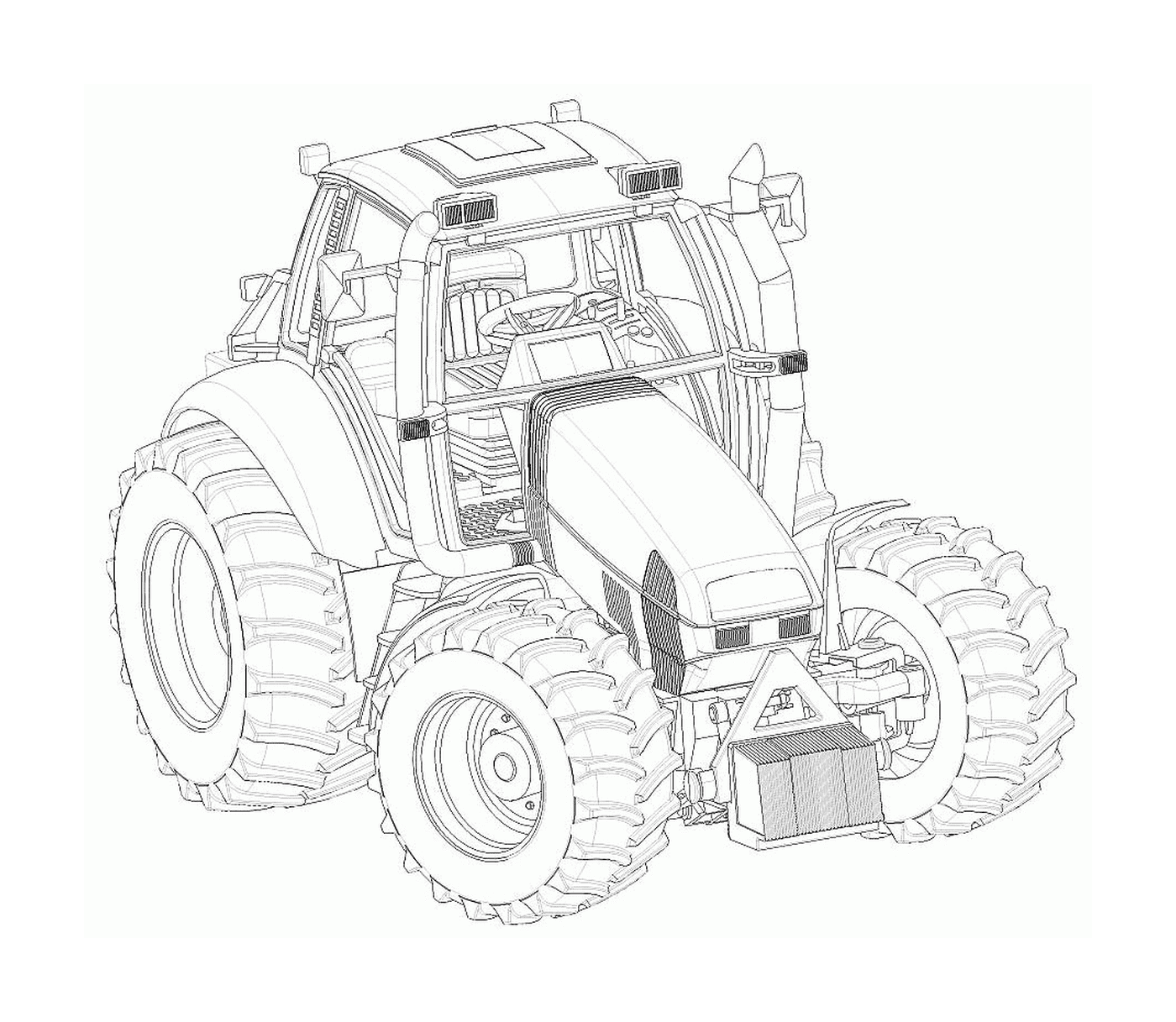 coloriage tracteur 24