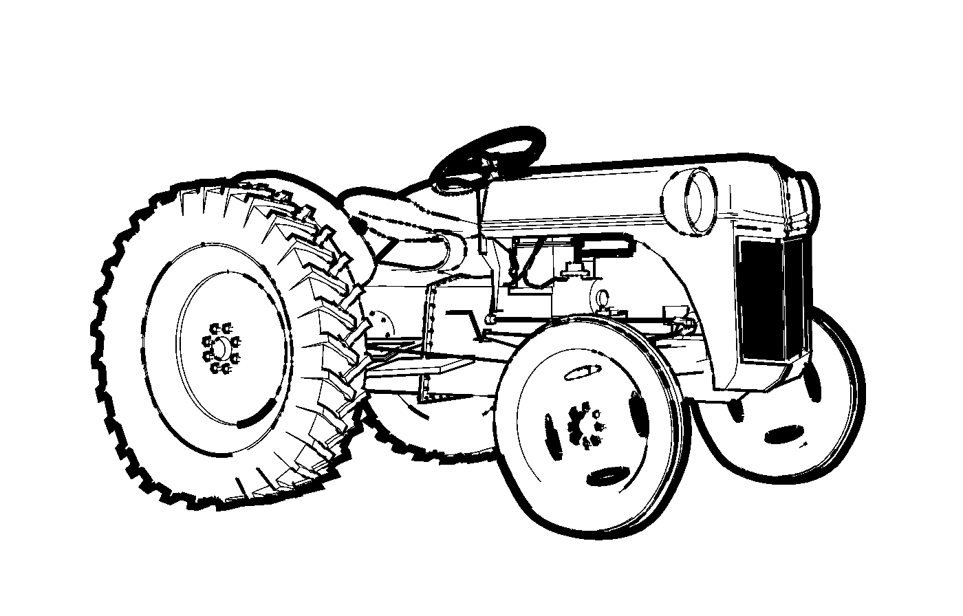 coloriage tracteur 6