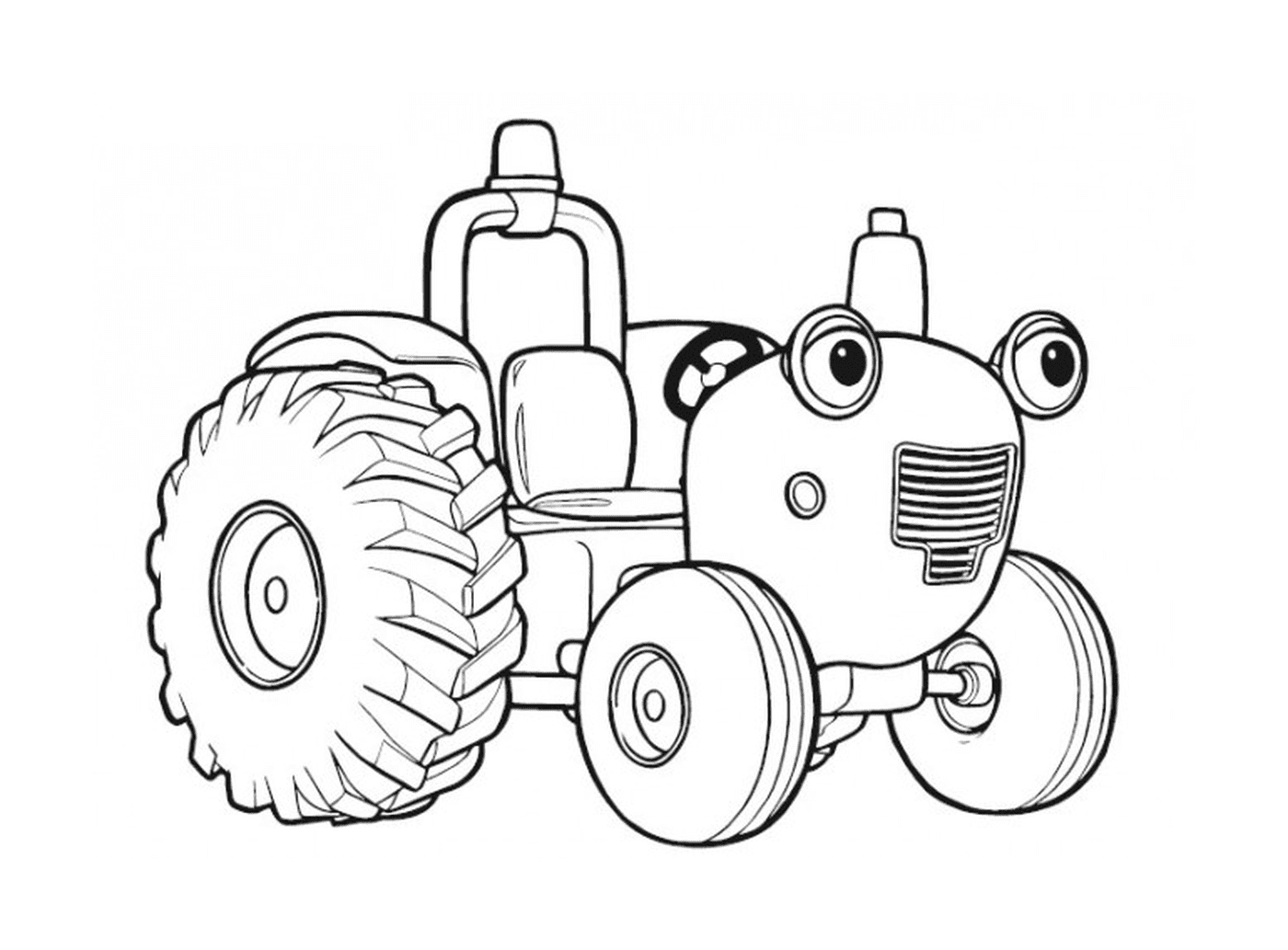 coloriage tracteur tom