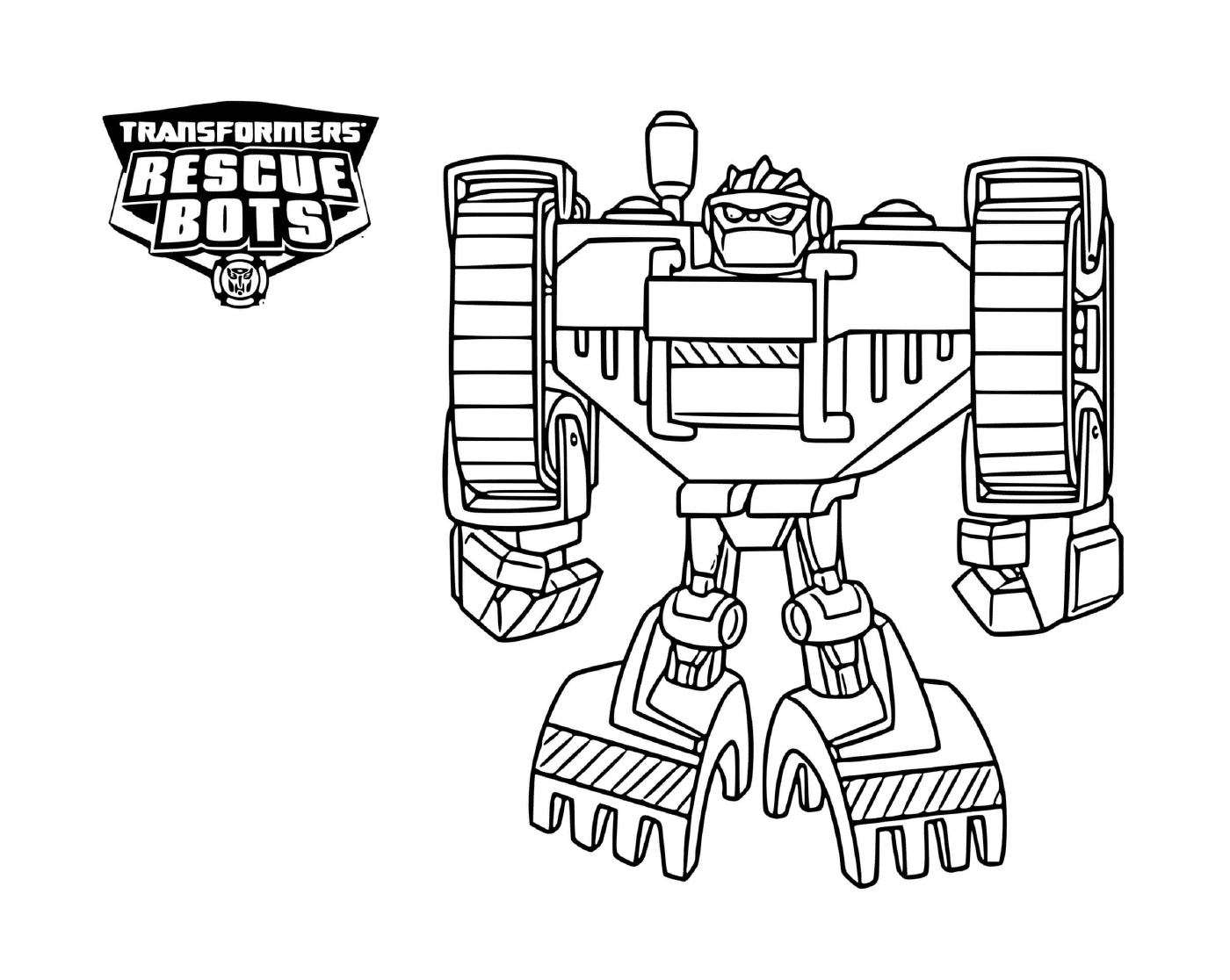 coloriage Boulder from Transformers Rescue Bots