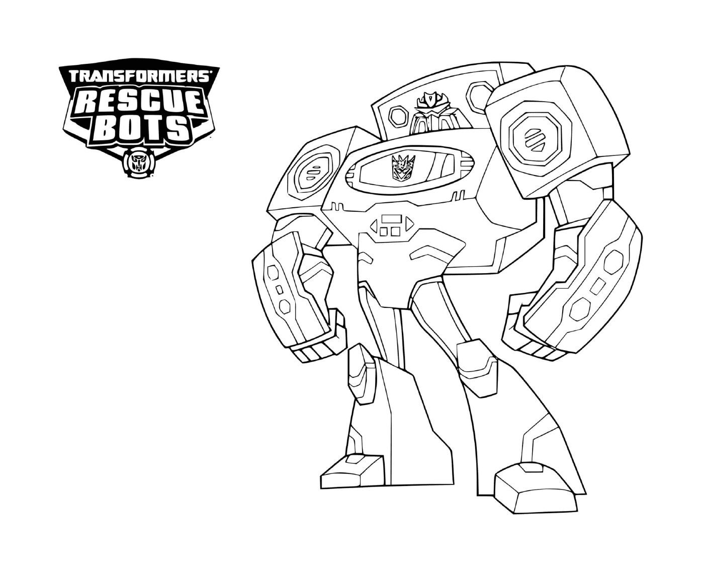 coloriage Transformers Rescue Bots Black and White