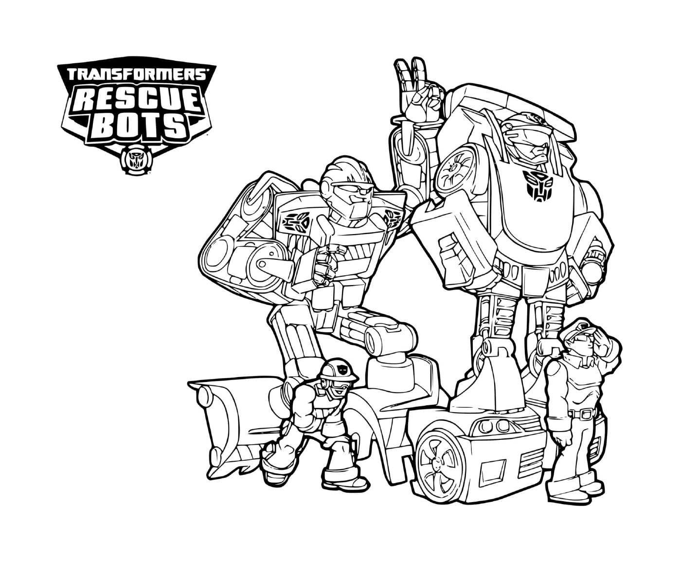 coloriage Characters from Transformers Rescue Bots