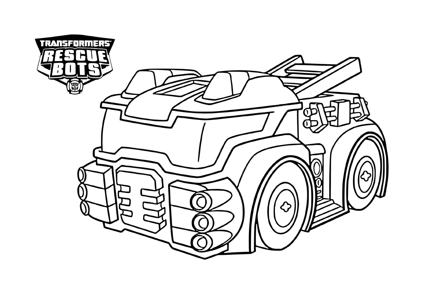 coloriage Heatwave from Transformers Rescue Bots The Fire Bot