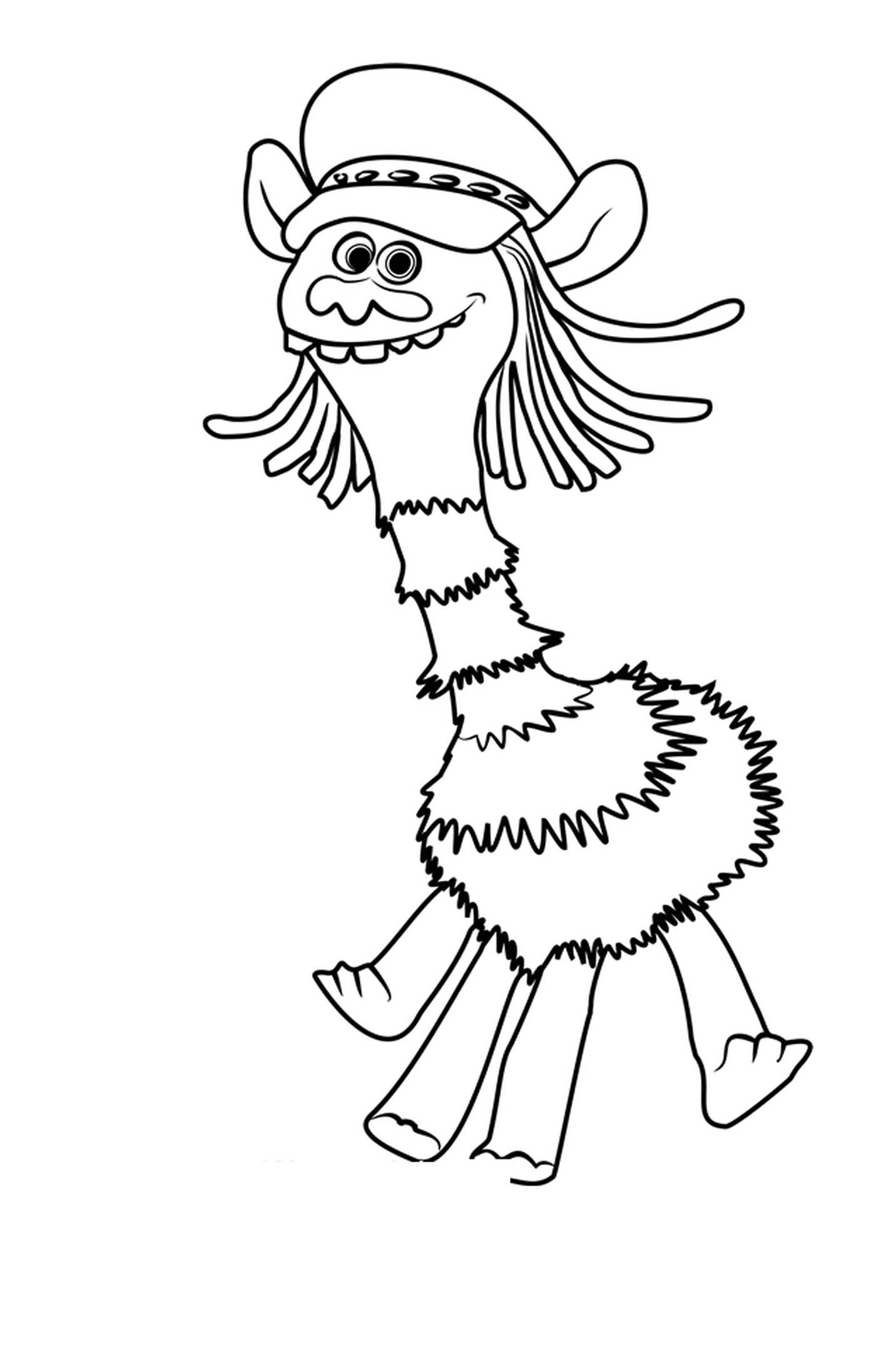coloriage Cooper from Trolls