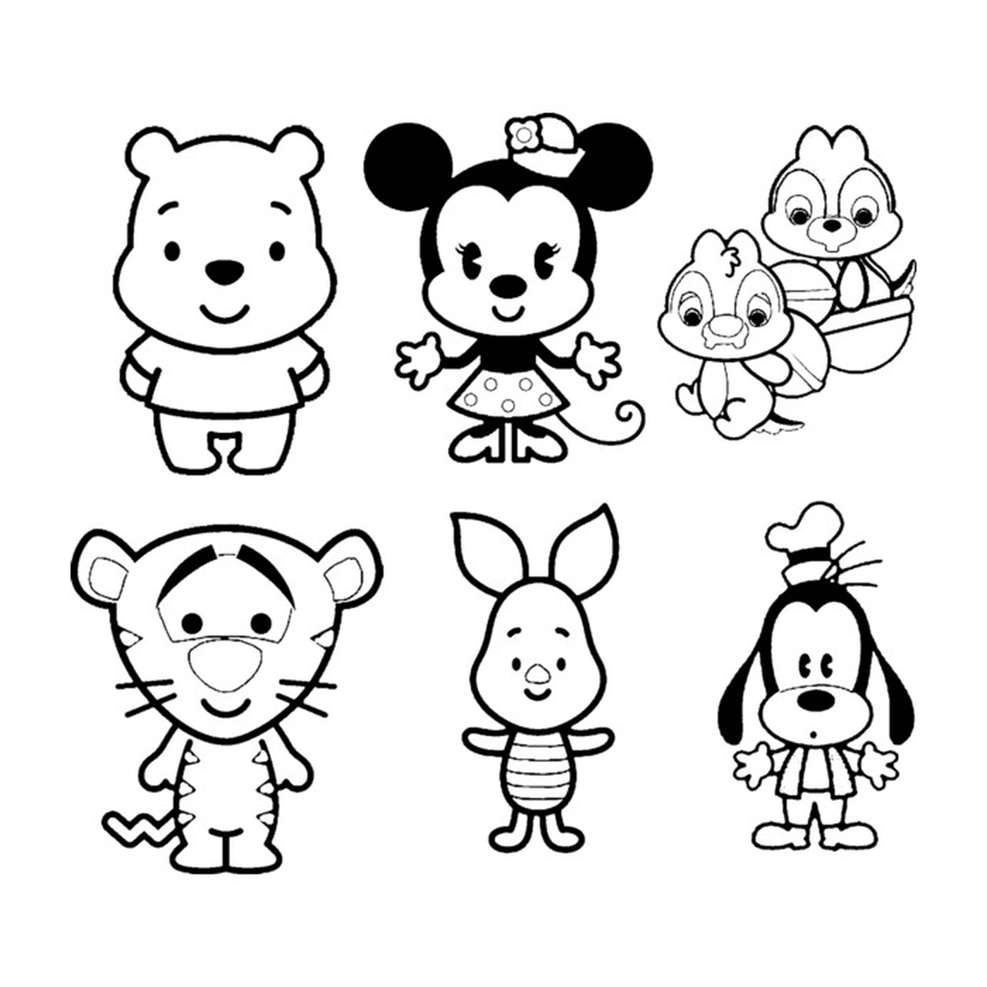 coloriage Disney Cute Tsum Tsum
