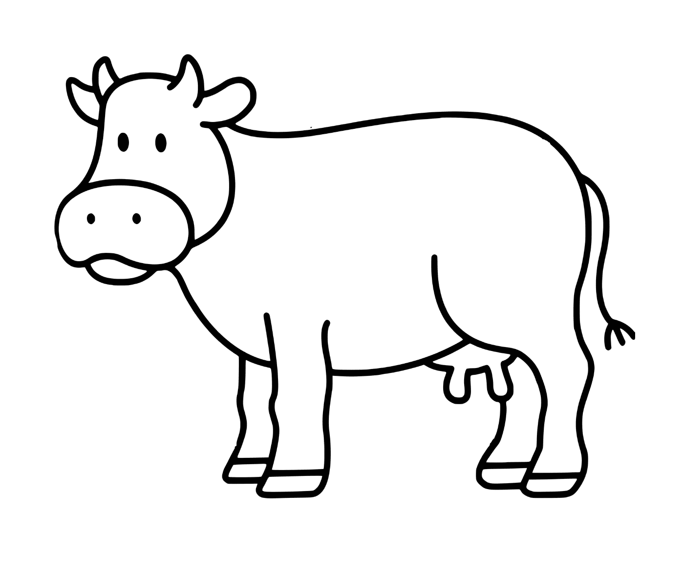 coloriage vache boeuf maternelle