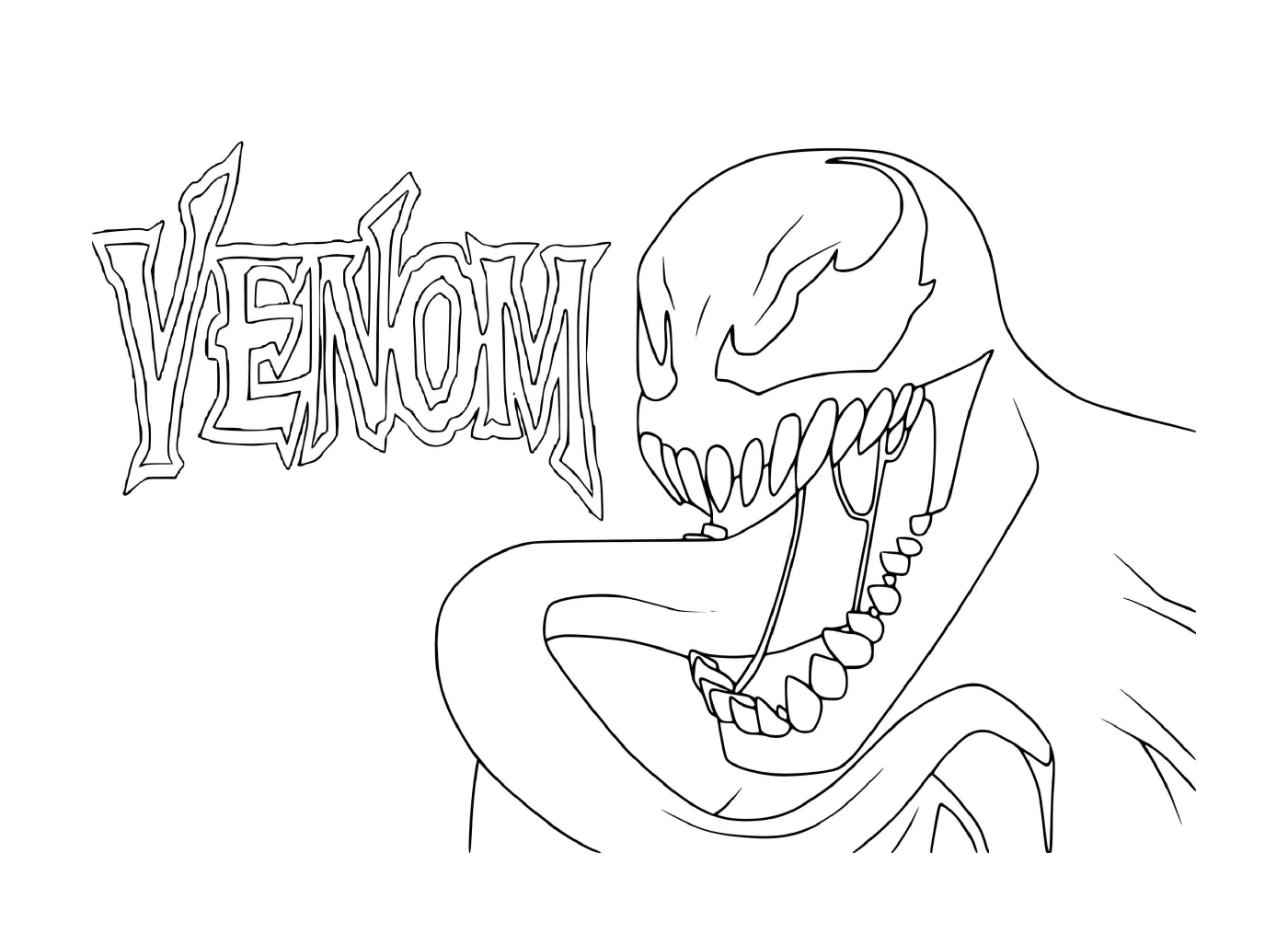 coloriage Venom Eddie Brock Marvel