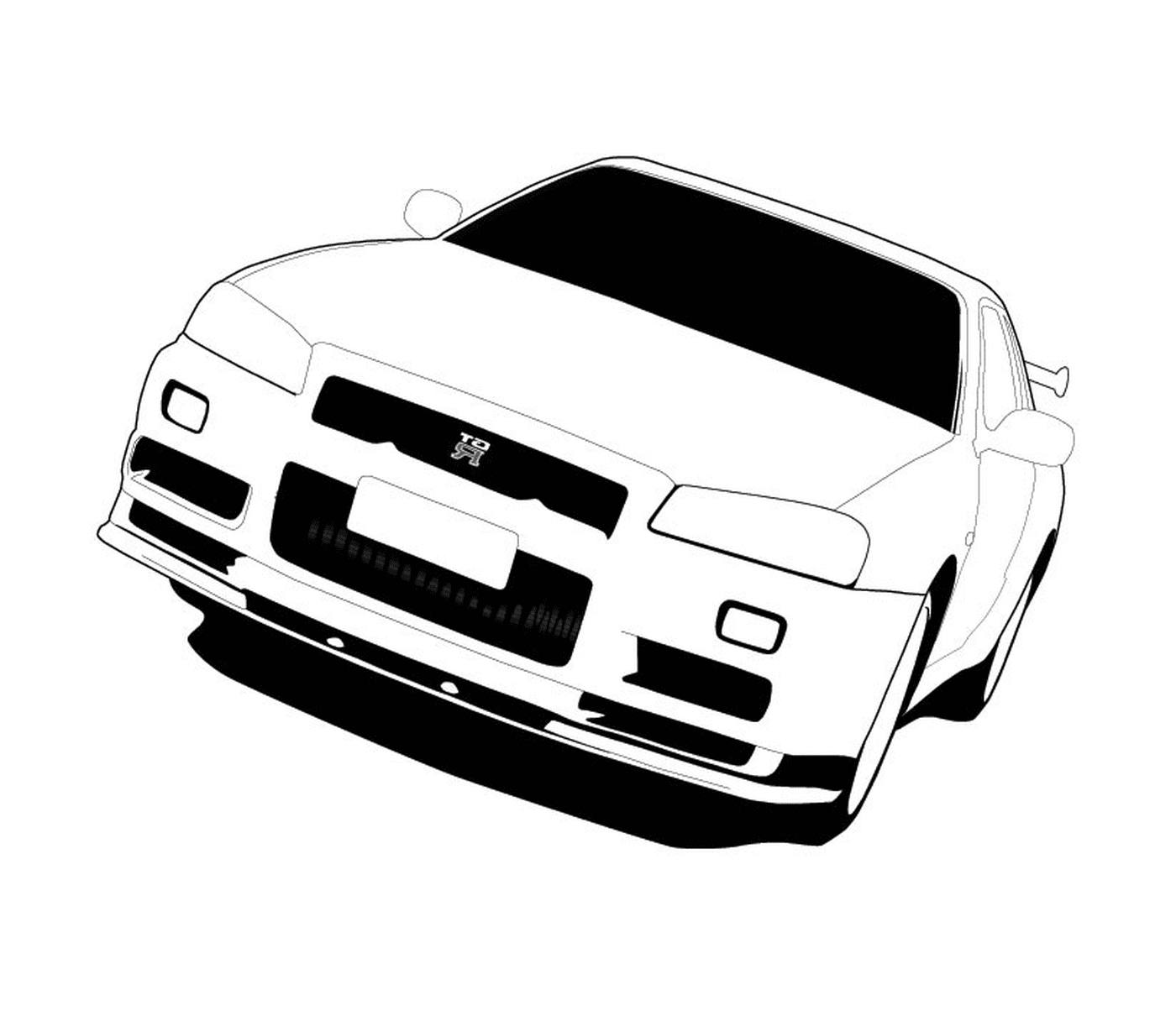 coloriage dessin voiture dwg