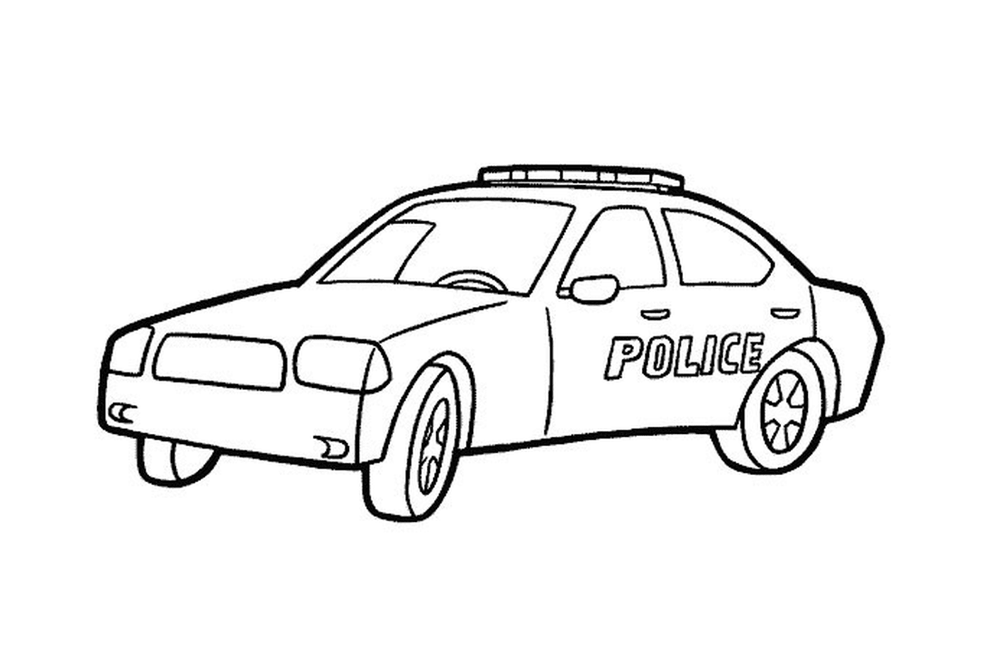coloriage voiture police