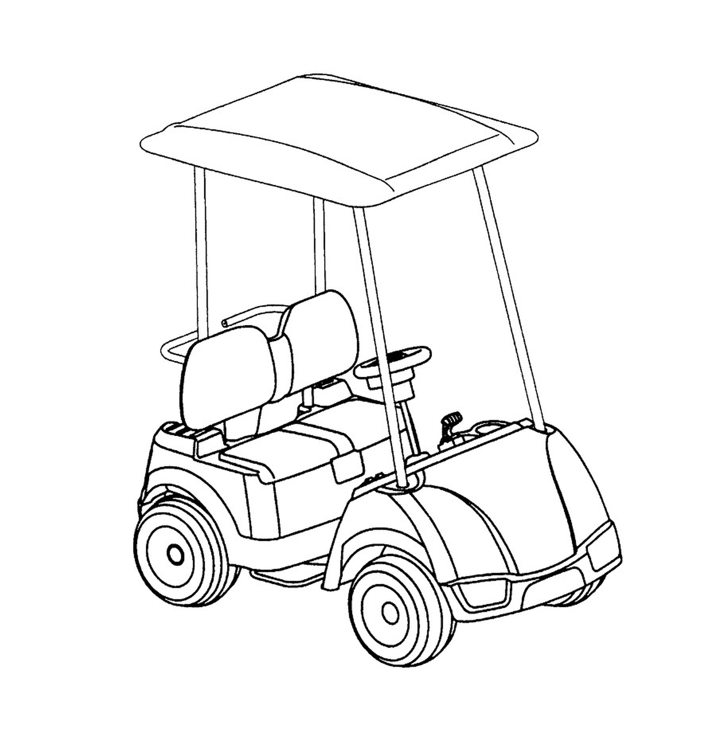coloriage voiture golf