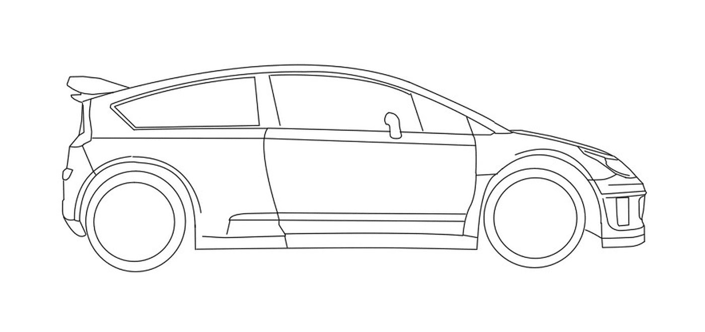 coloriage dessin voiture rallye
