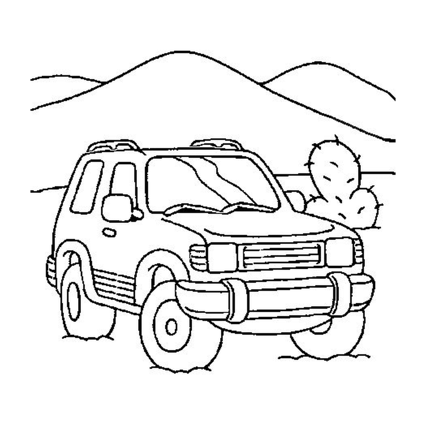 coloriage voiture rallye