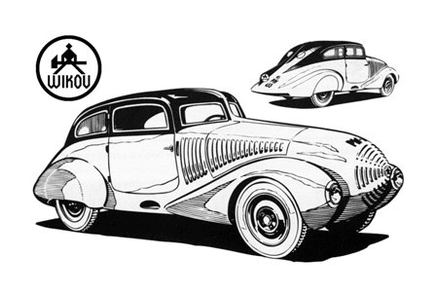 coloriage dessin voiture ancienne