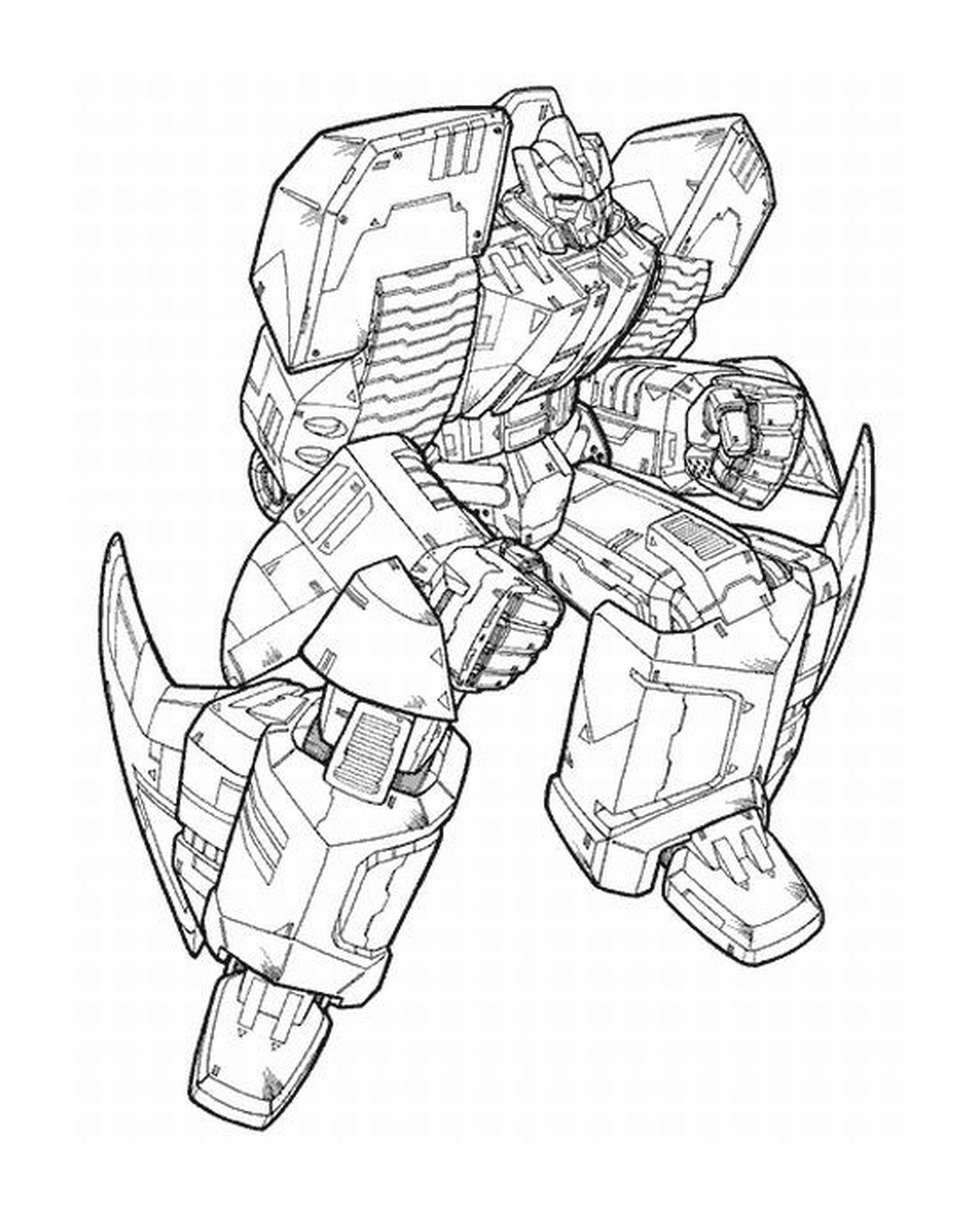 coloriage voiture transformers
