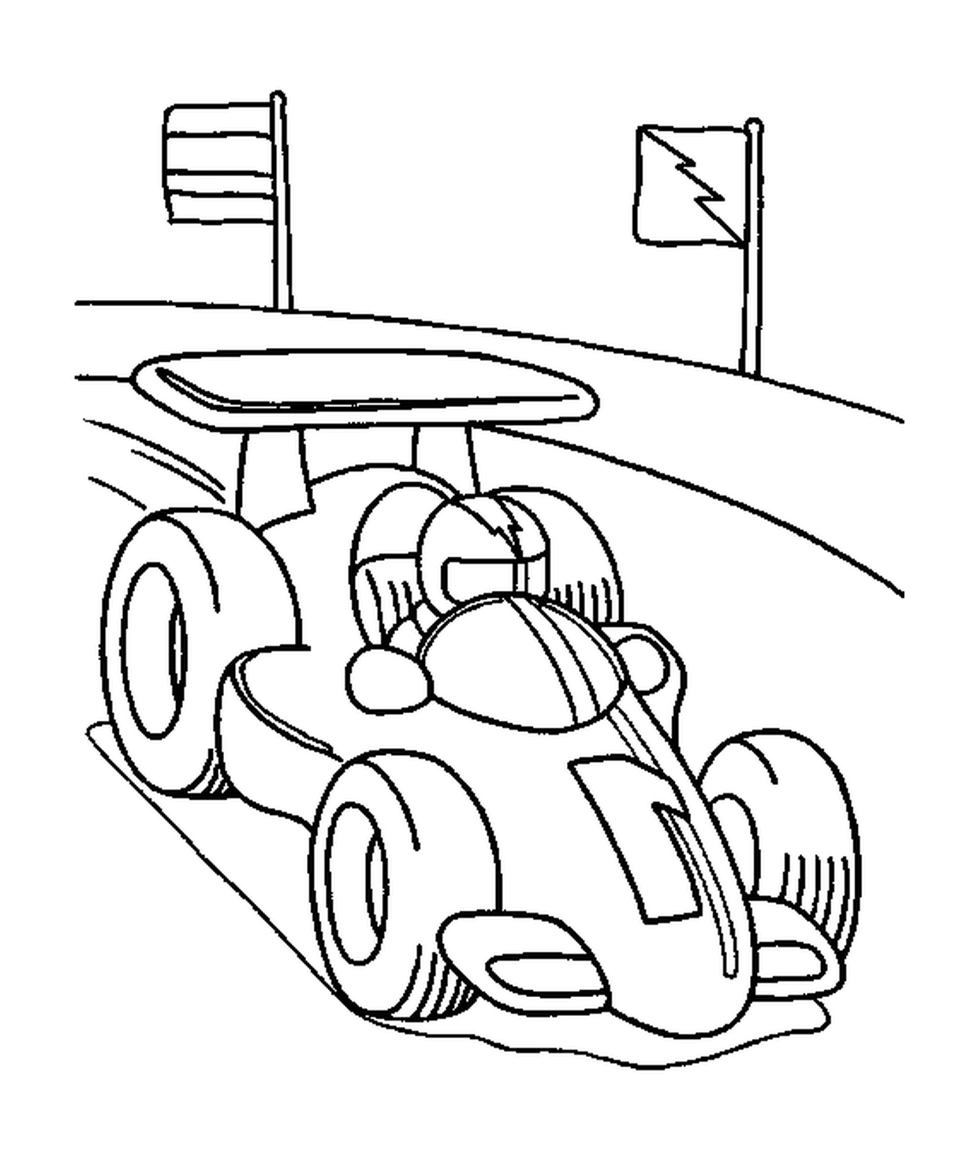 coloriage voiture de formule 1