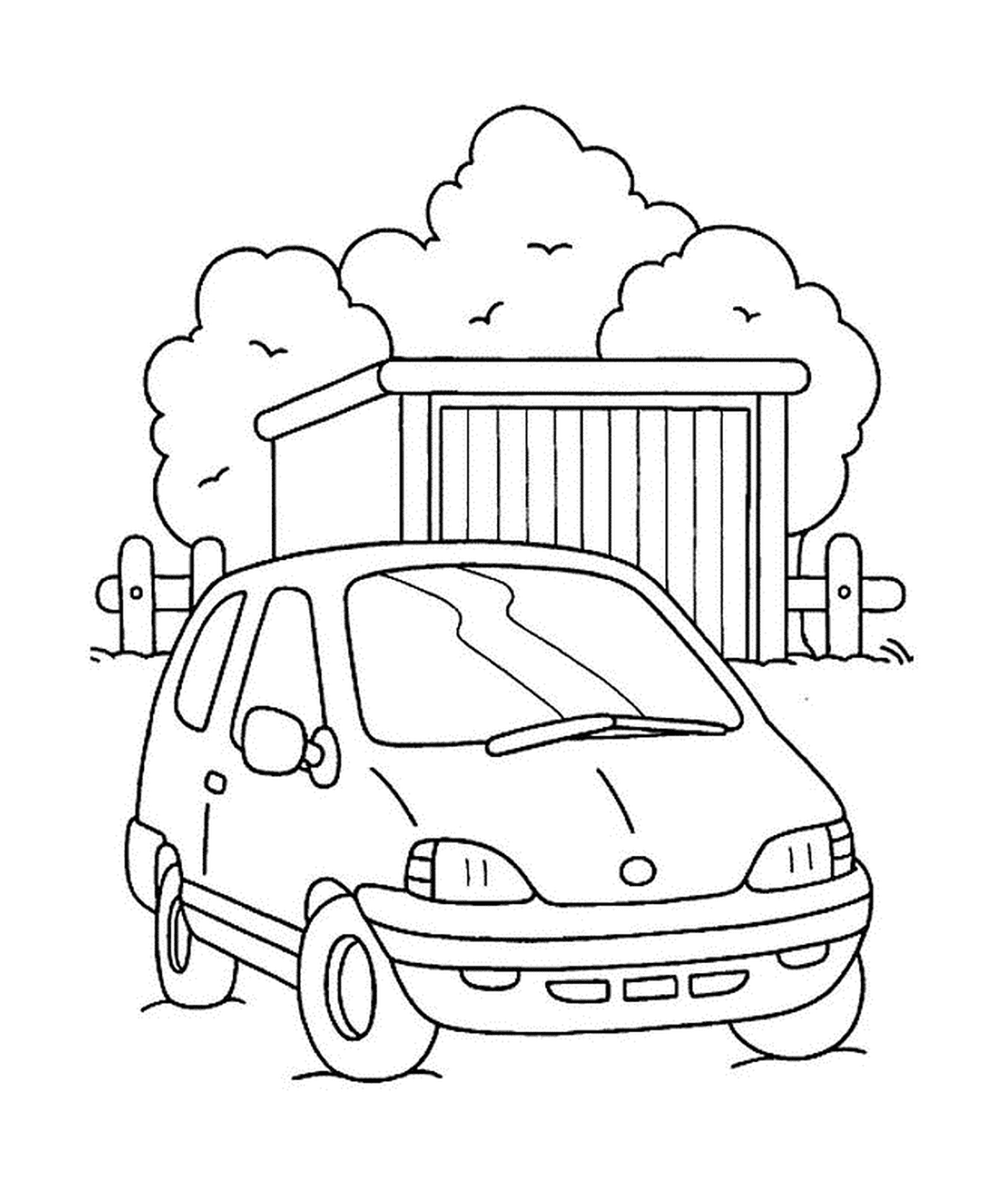 coloriage voiture moderne