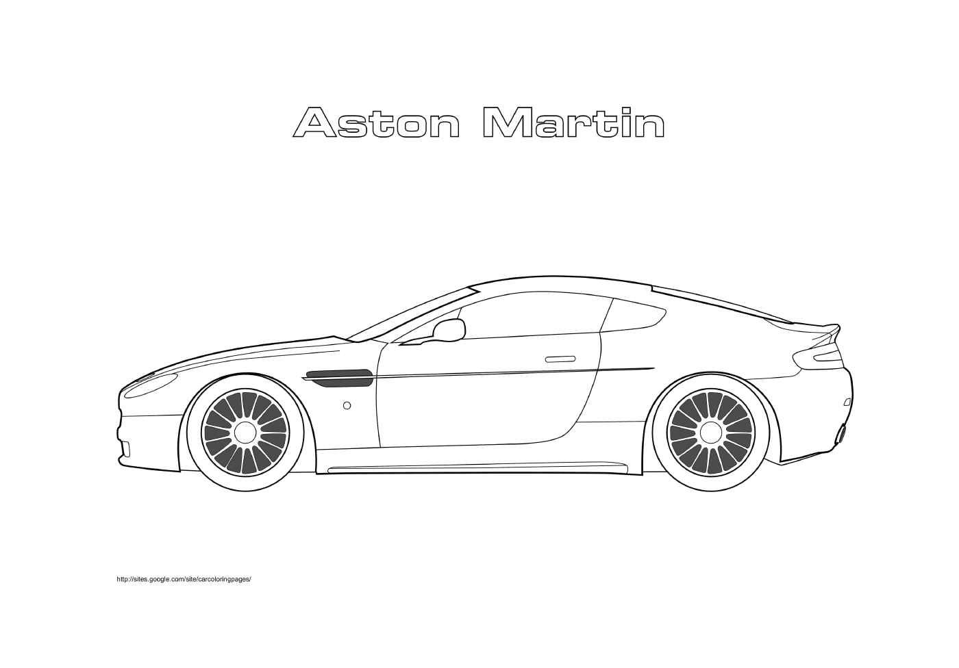 coloriage Aston Martin