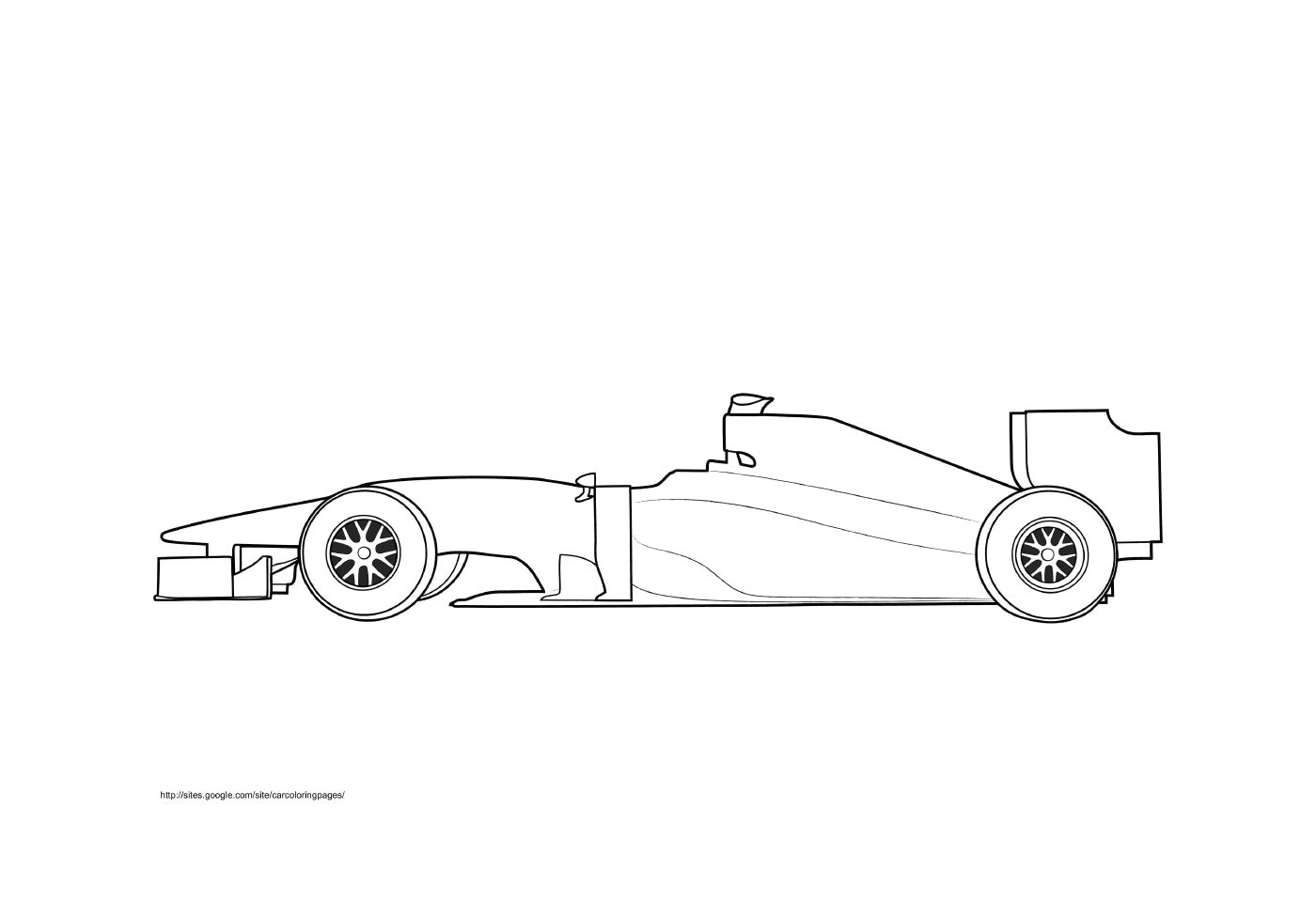 F1 Car White Label