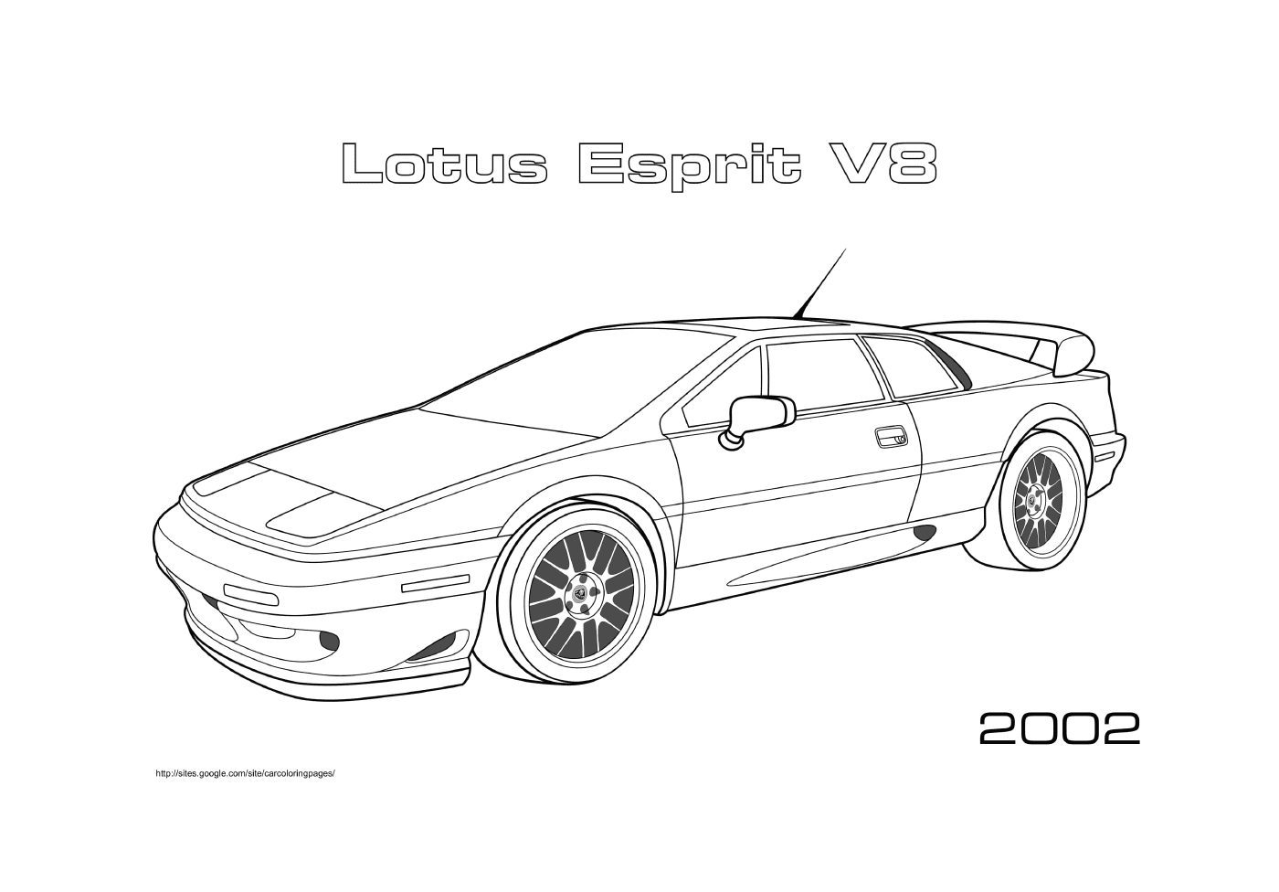 coloriage Lotus Esprit V8 2002
