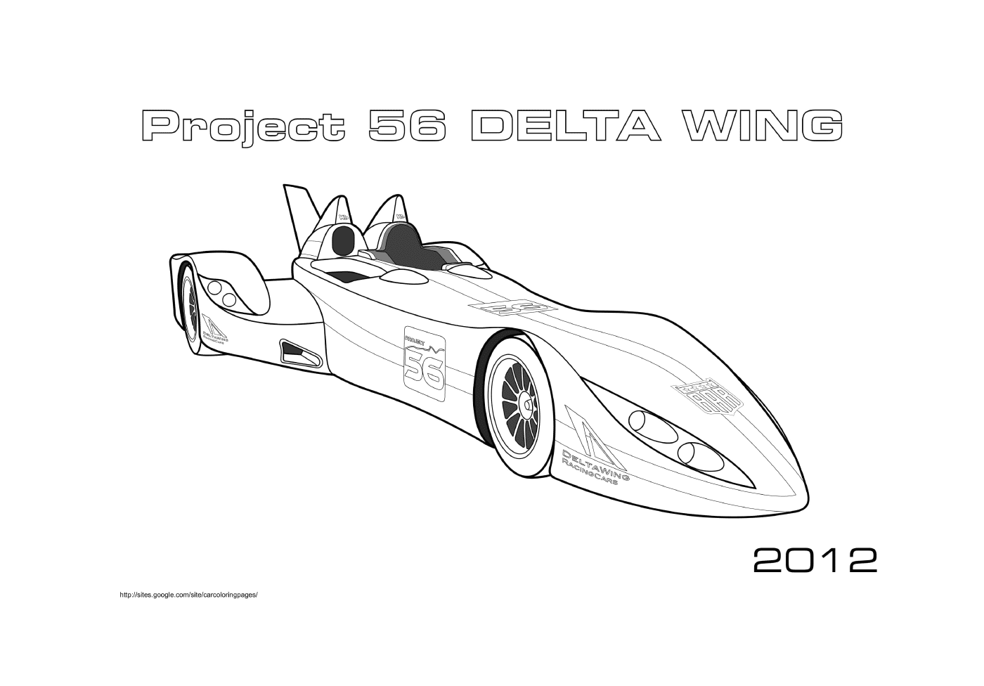 coloriage Project 56 Delta Wing 2012