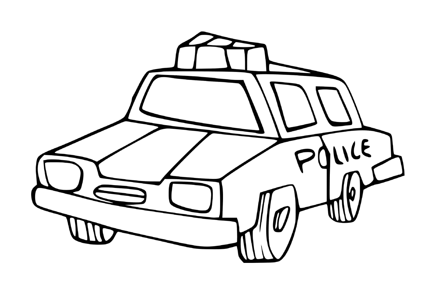 coloriage vehicule de police americain