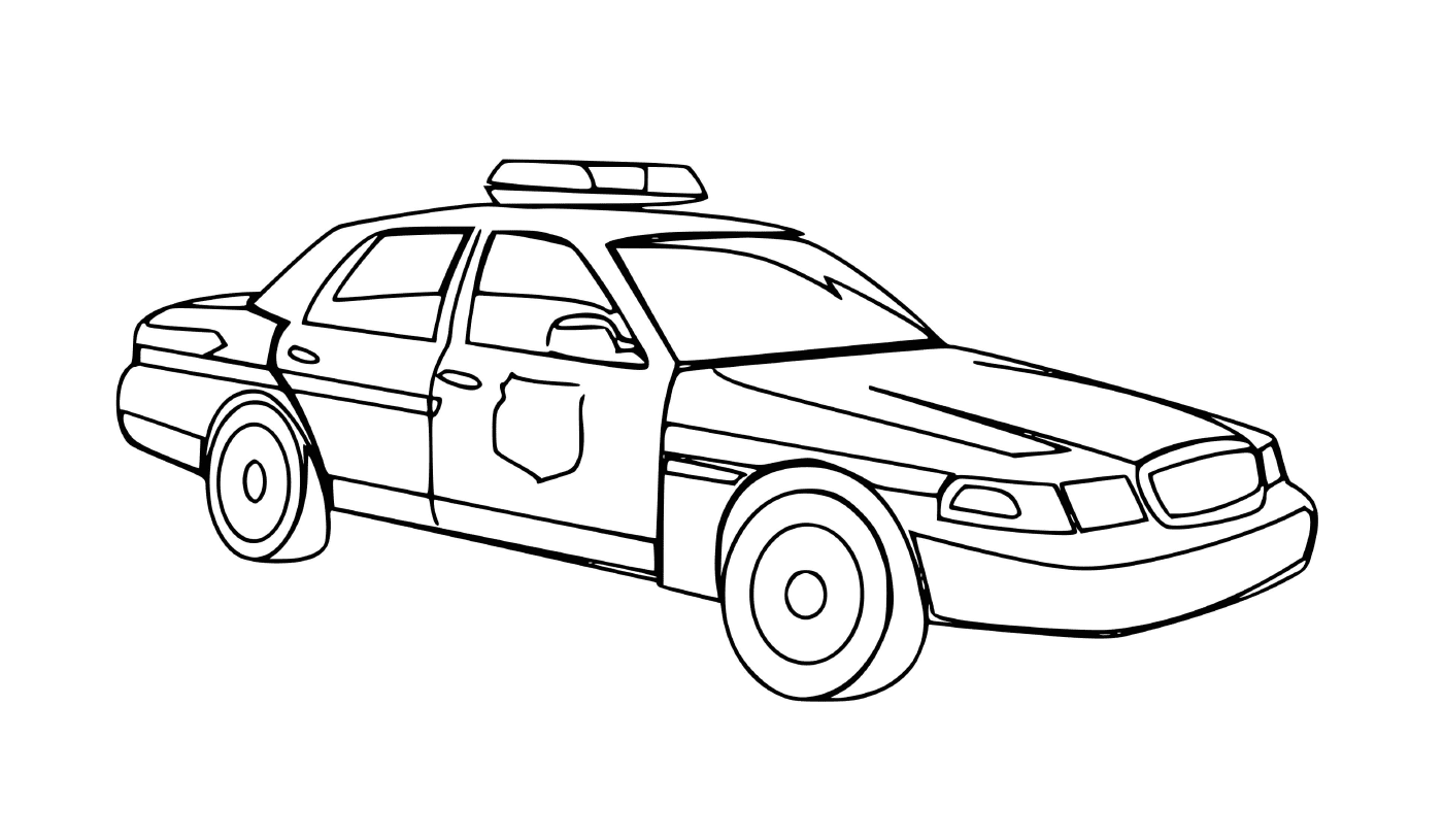 coloriage voiture de police de new york usa