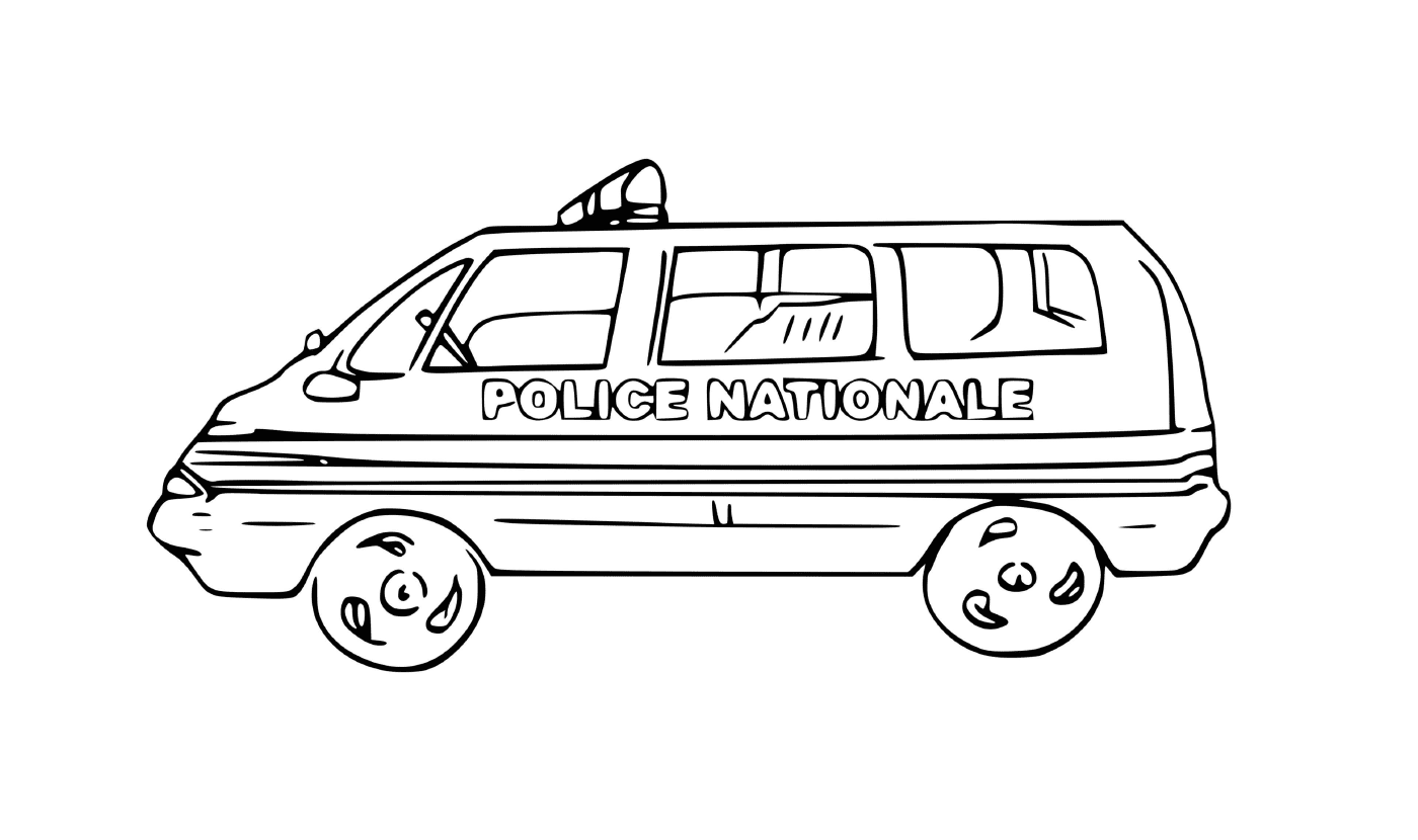coloriage police nationale